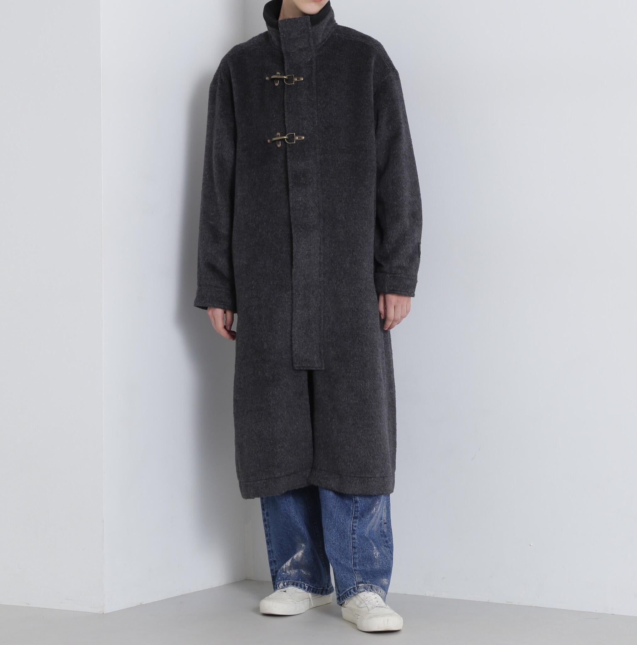 《直営店限定》LONG OUTE>/ロングアウター ブラック
