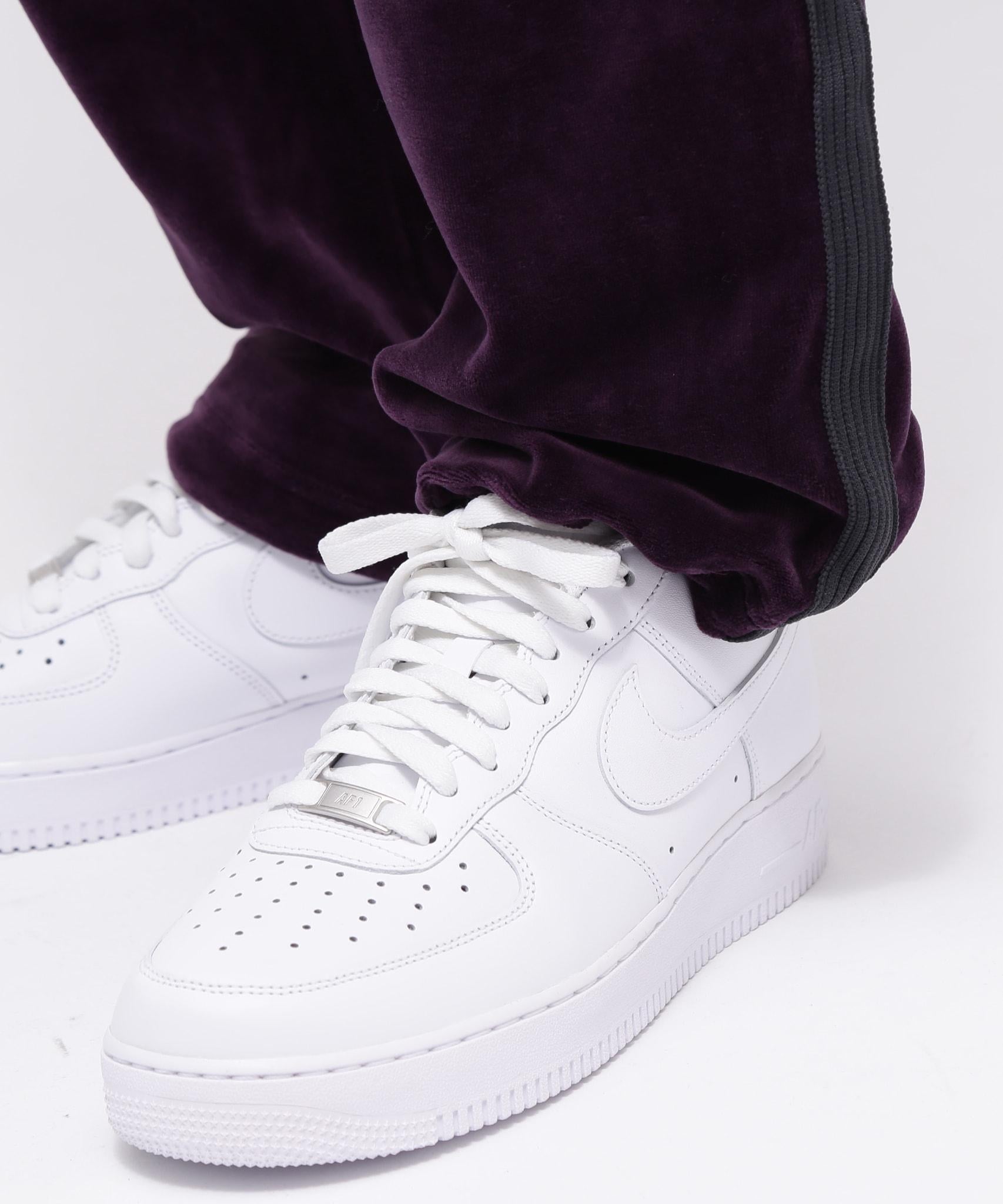 《WER&DEPOT限定》VELOU> T>ACK PANTS / ベロア トラックパンツ パープル
