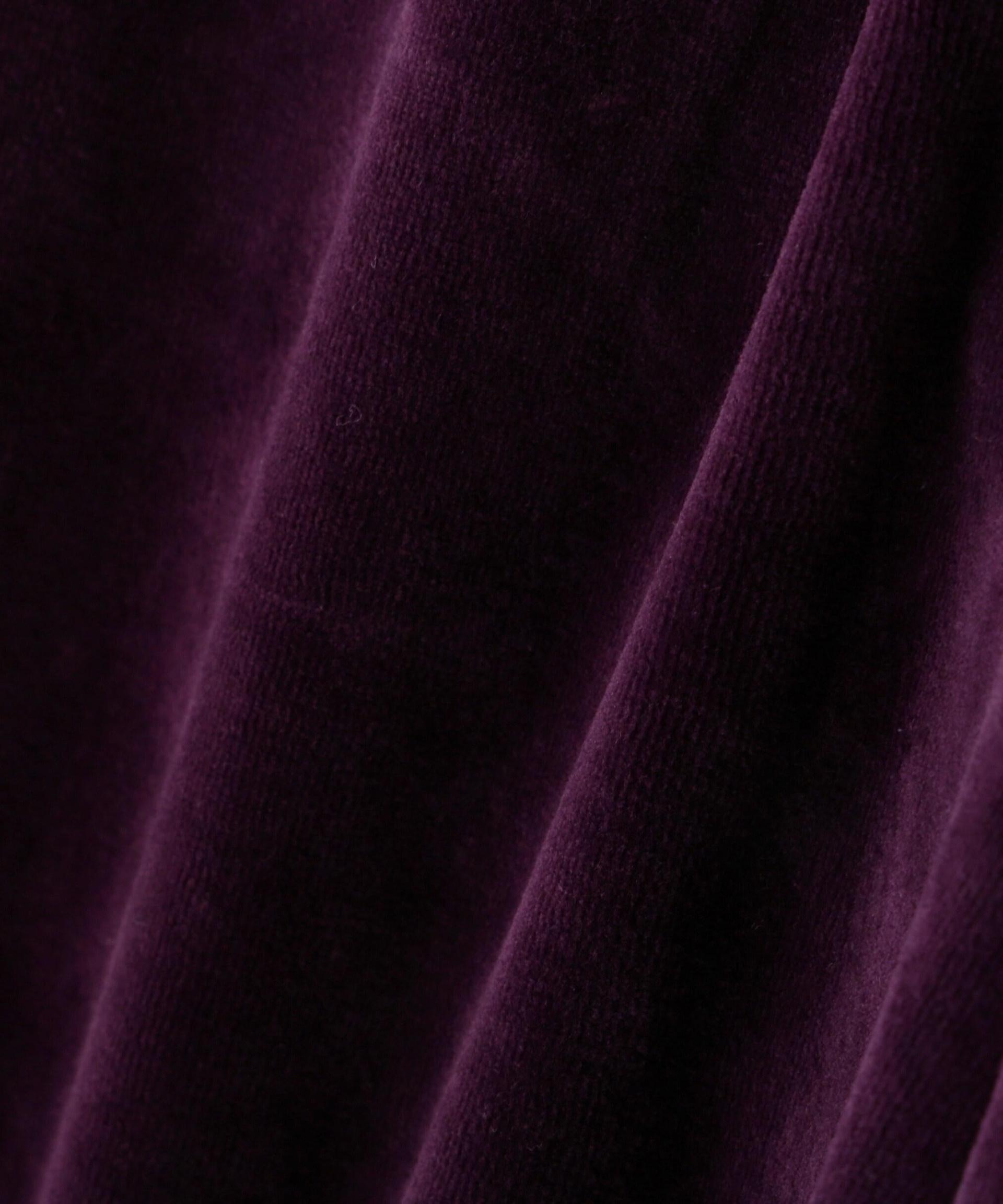 《WER&DEPOT限定》VELOU> T>ACK PANTS / ベロア トラックパンツ パープル