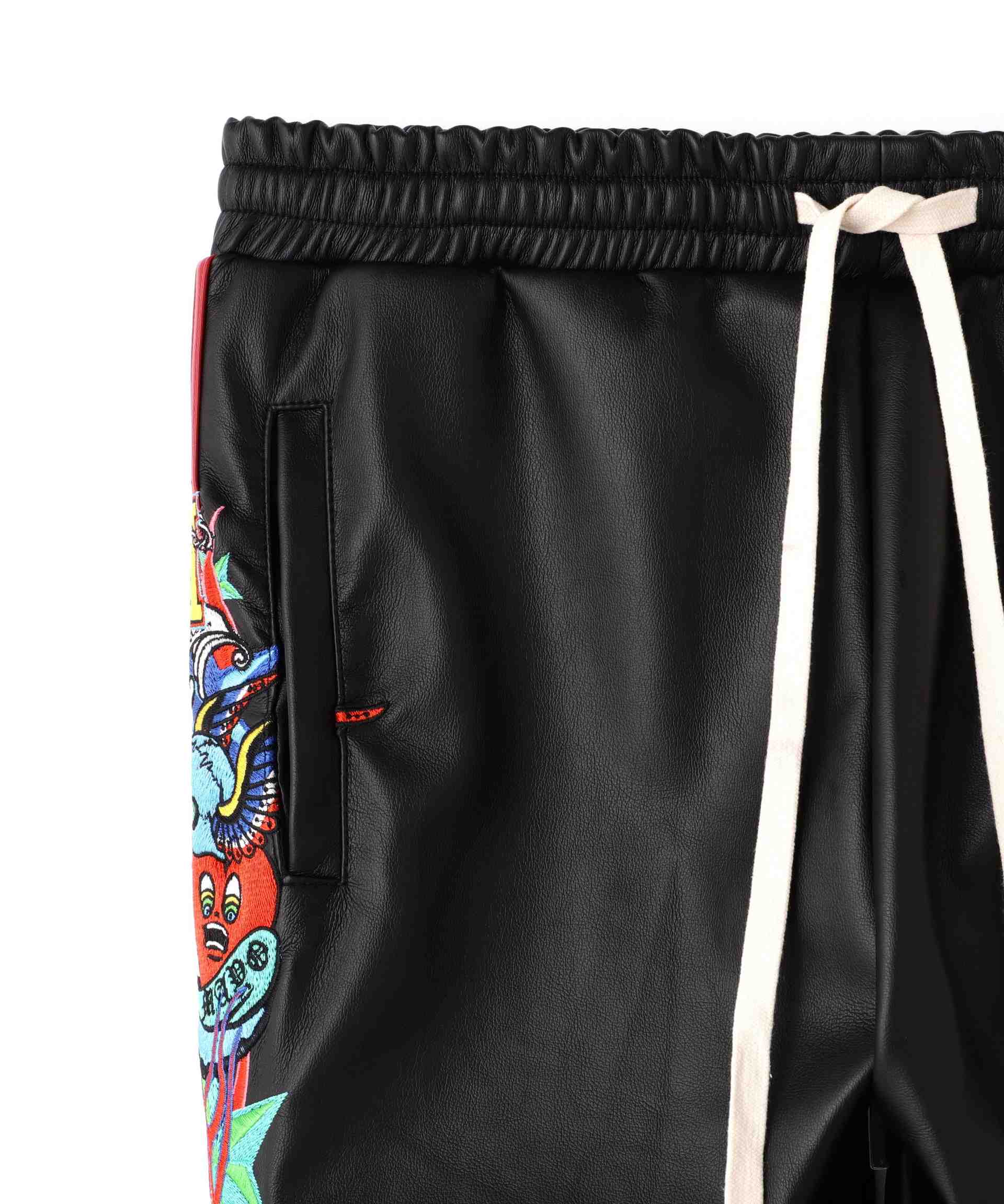 MAYO/メイヨー/別注PU T>ACK PANTS ブラック