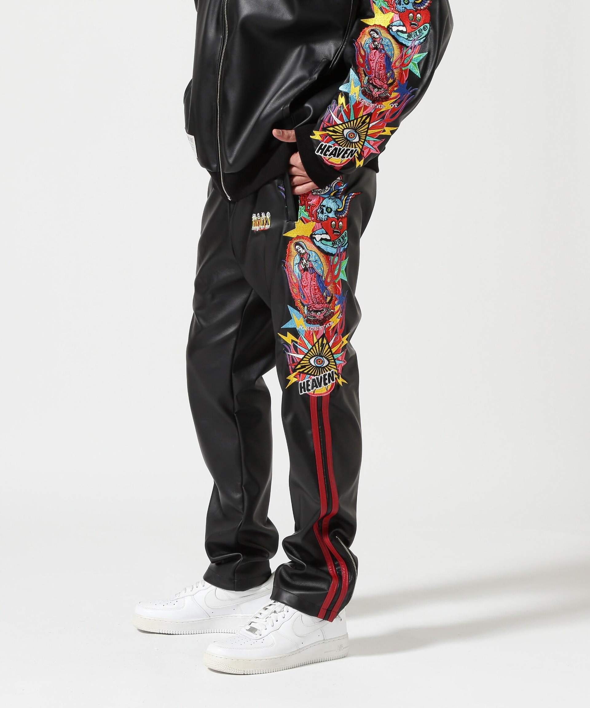 MAYO/メイヨー/別注PU T>ACK PANTS ブラック
