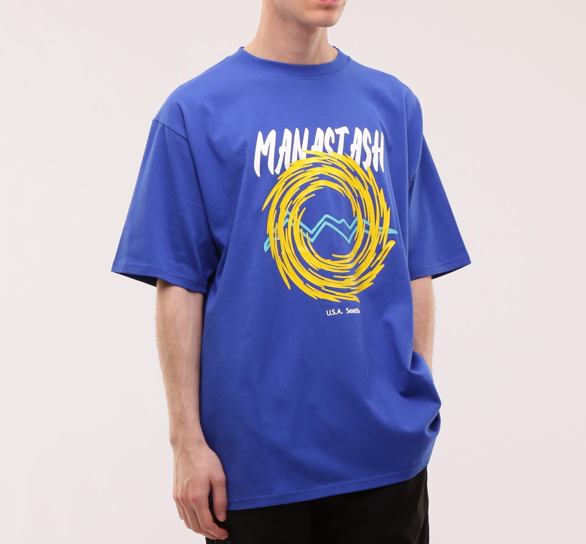 MANASTASH/マナスタッシュ/CiTee SPI>AL Tシャツ ブルー