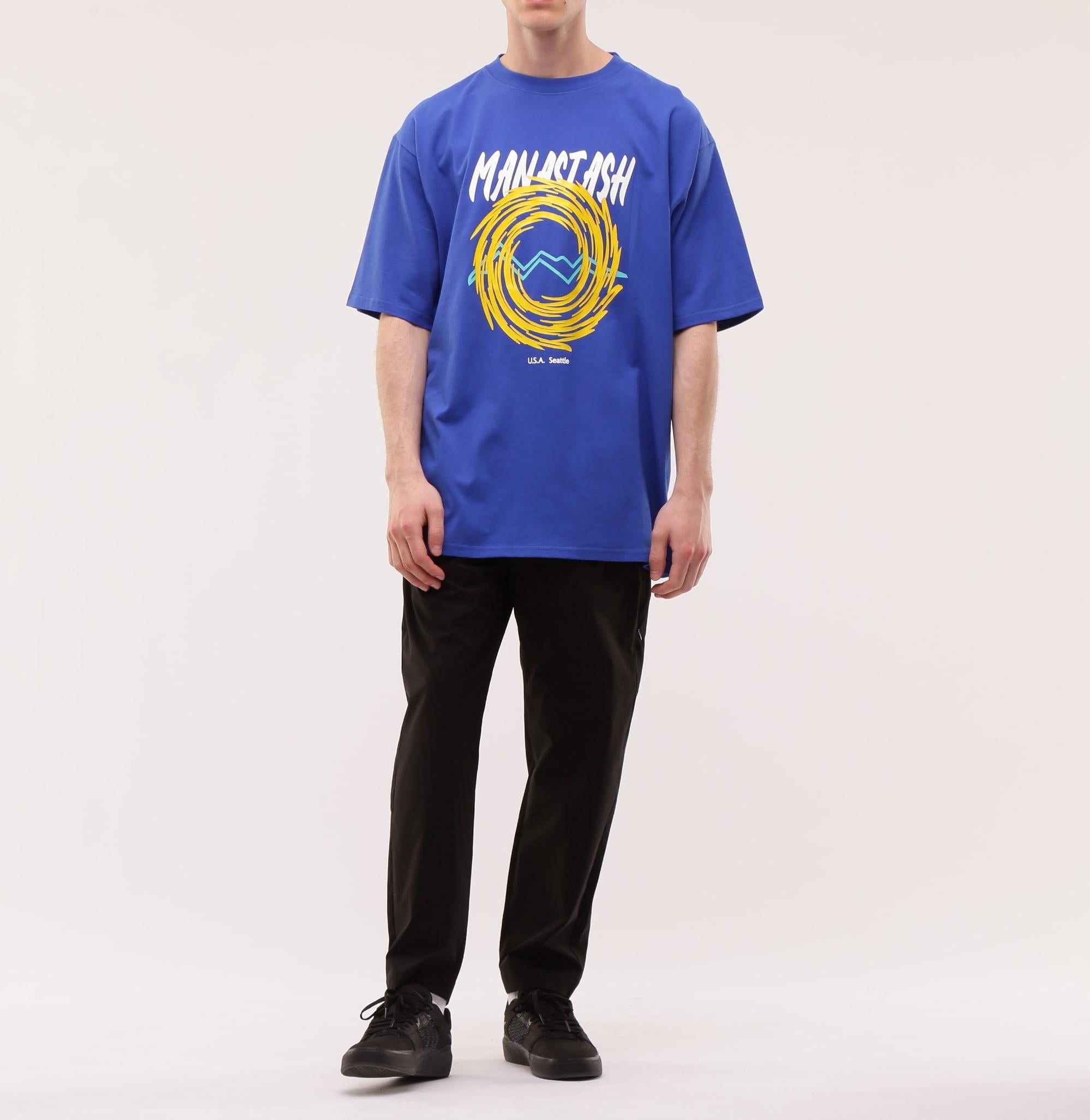 MANASTASH/マナスタッシュ/CiTee SPI>AL Tシャツ ブルー