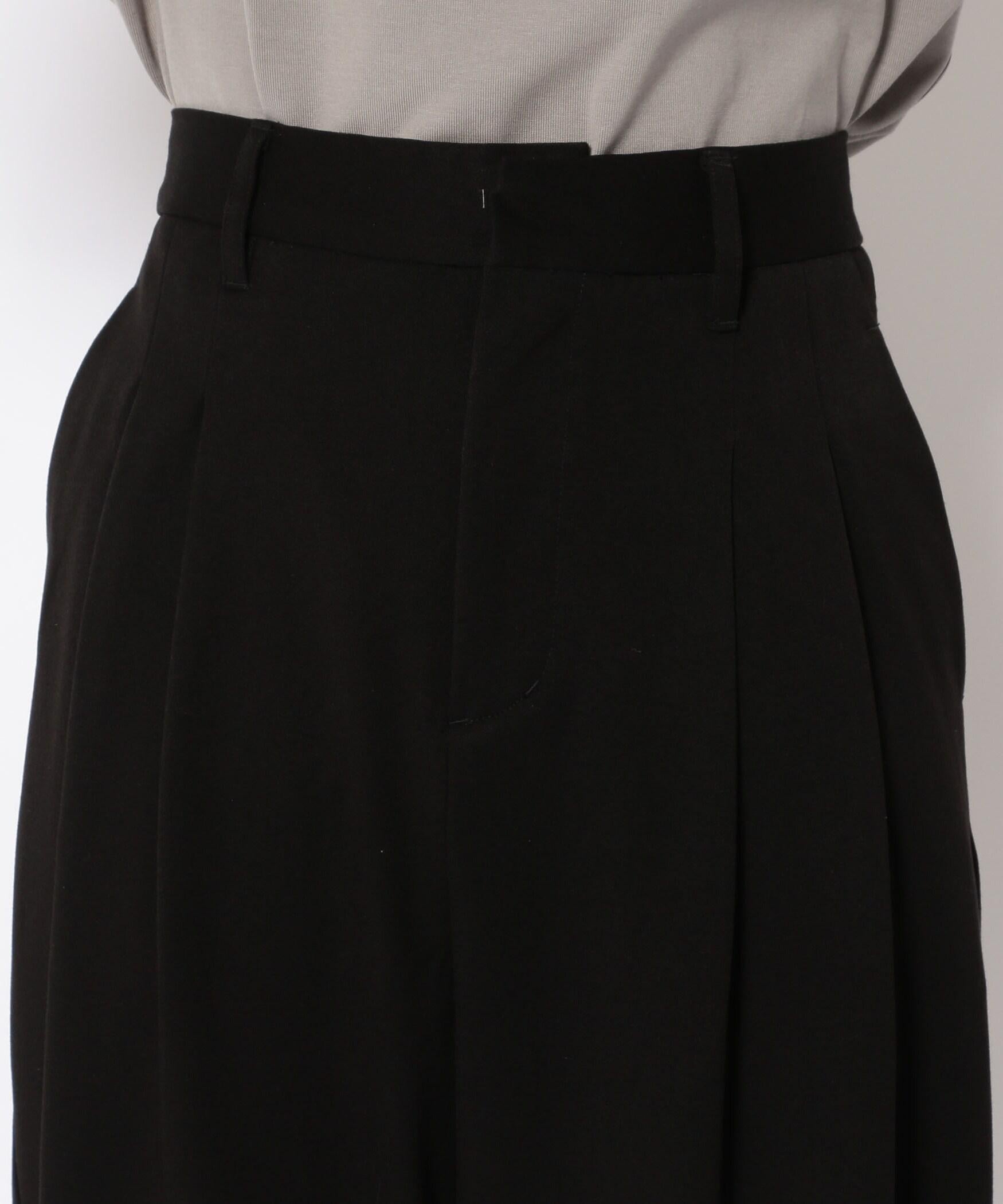 PointChay <ポイントチャーリー WIDE 1TUCK T>OUSE>S ブラック