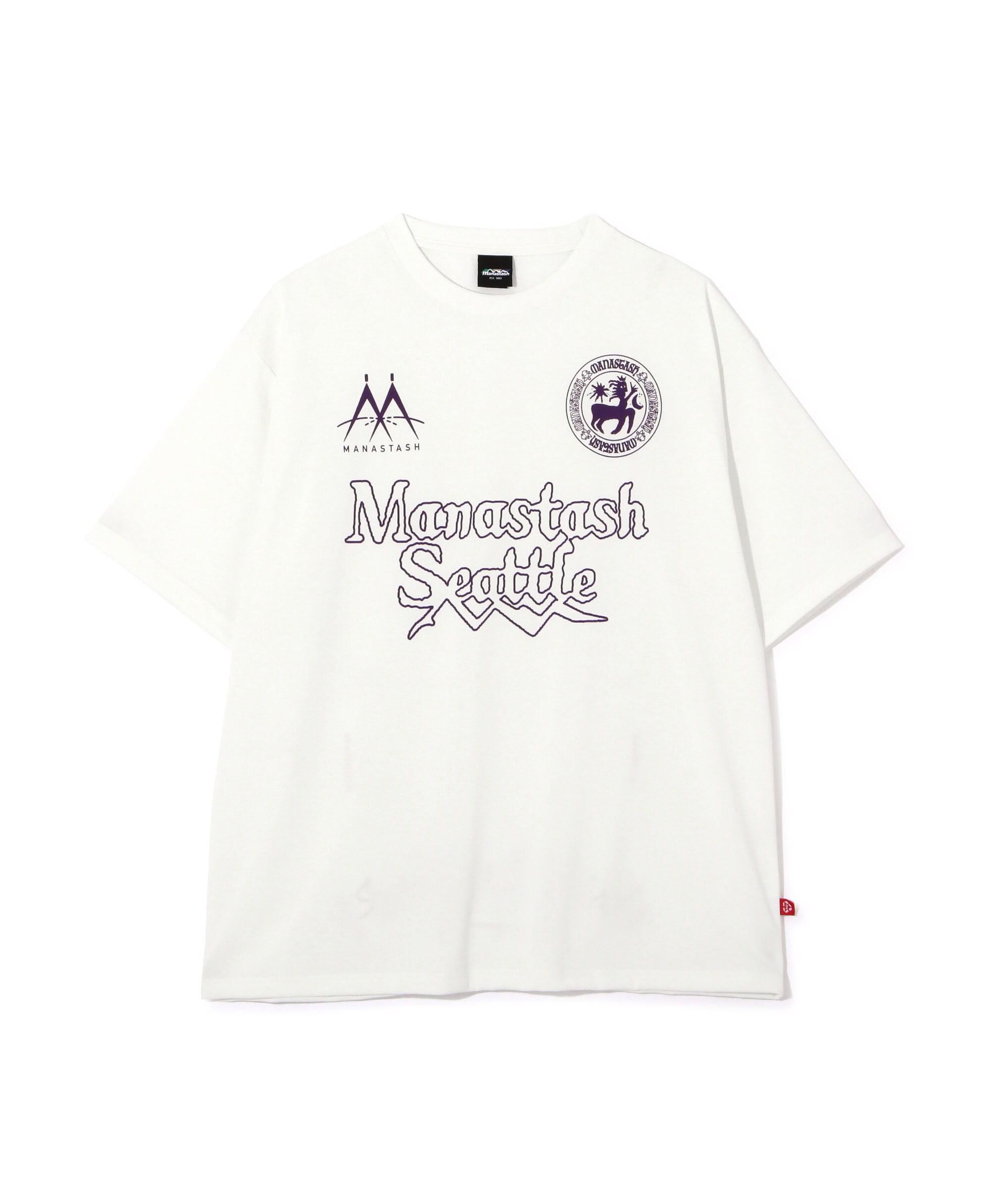 MANASTASH/マナスタッシュ/>E:POLY TEE UNIFO>M/リポリTユニフォーム ホワイト