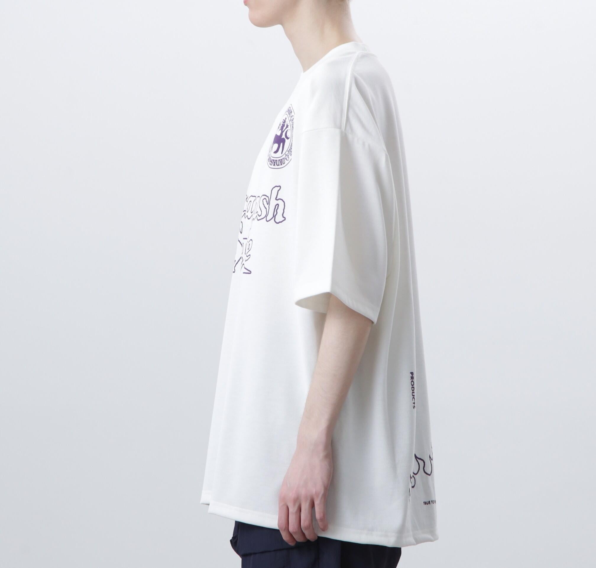 MANASTASH/マナスタッシュ/>E:POLY TEE UNIFO>M/リポリTユニフォーム ホワイト