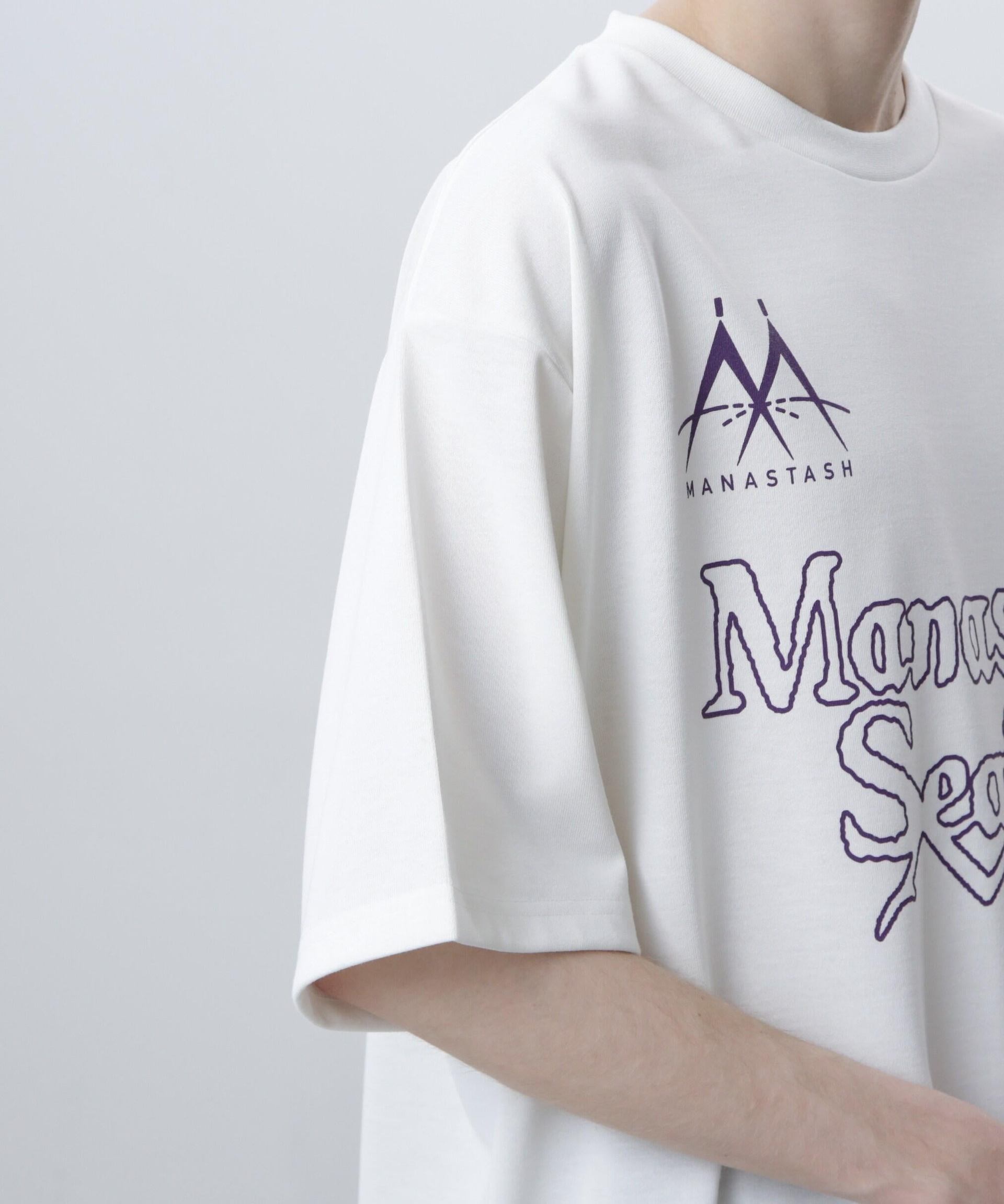 MANASTASH/マナスタッシュ/>E:POLY TEE UNIFO>M/リポリTユニフォーム ホワイト