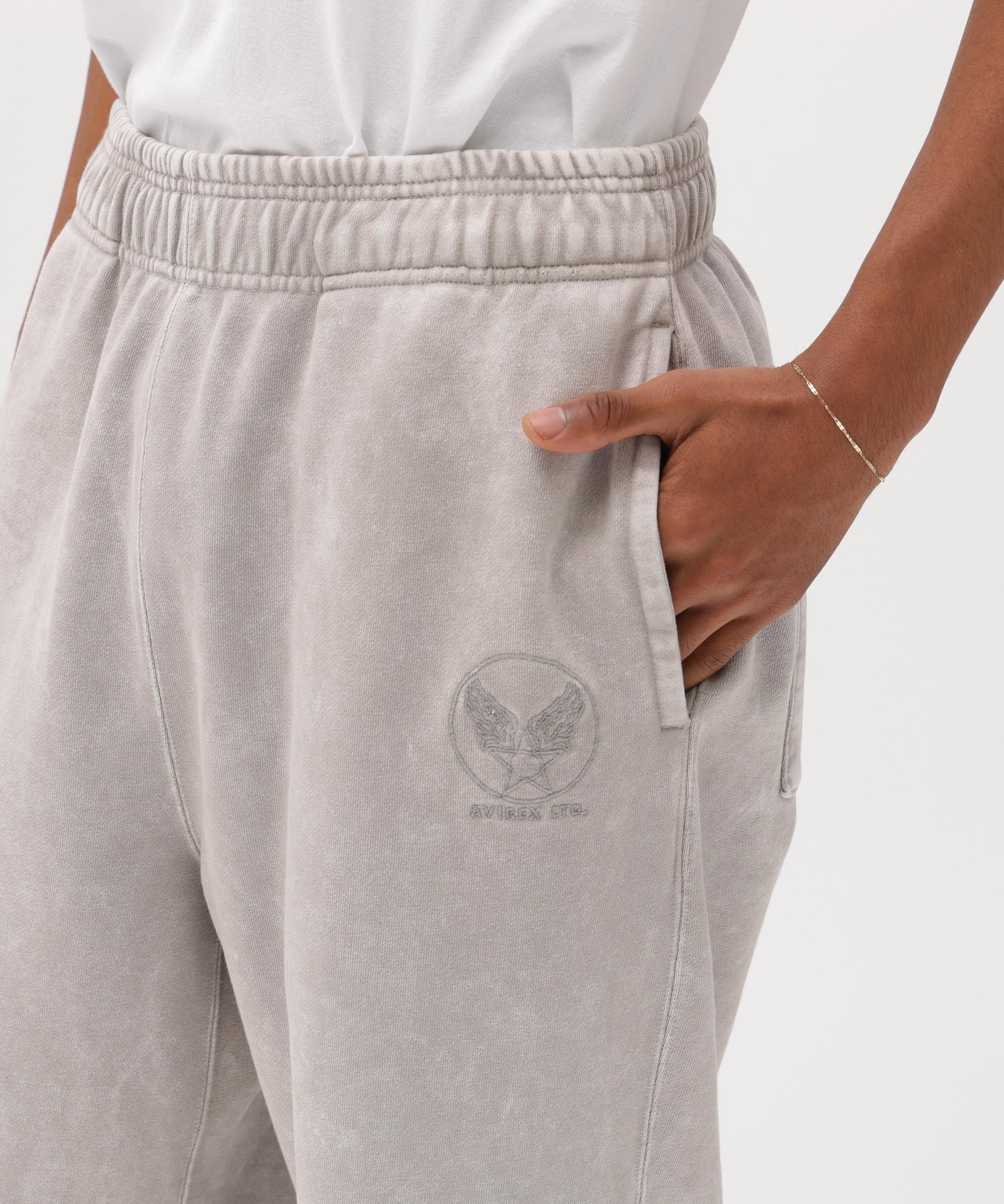 ACID WASH SWEAT PANTS ライトグレー3