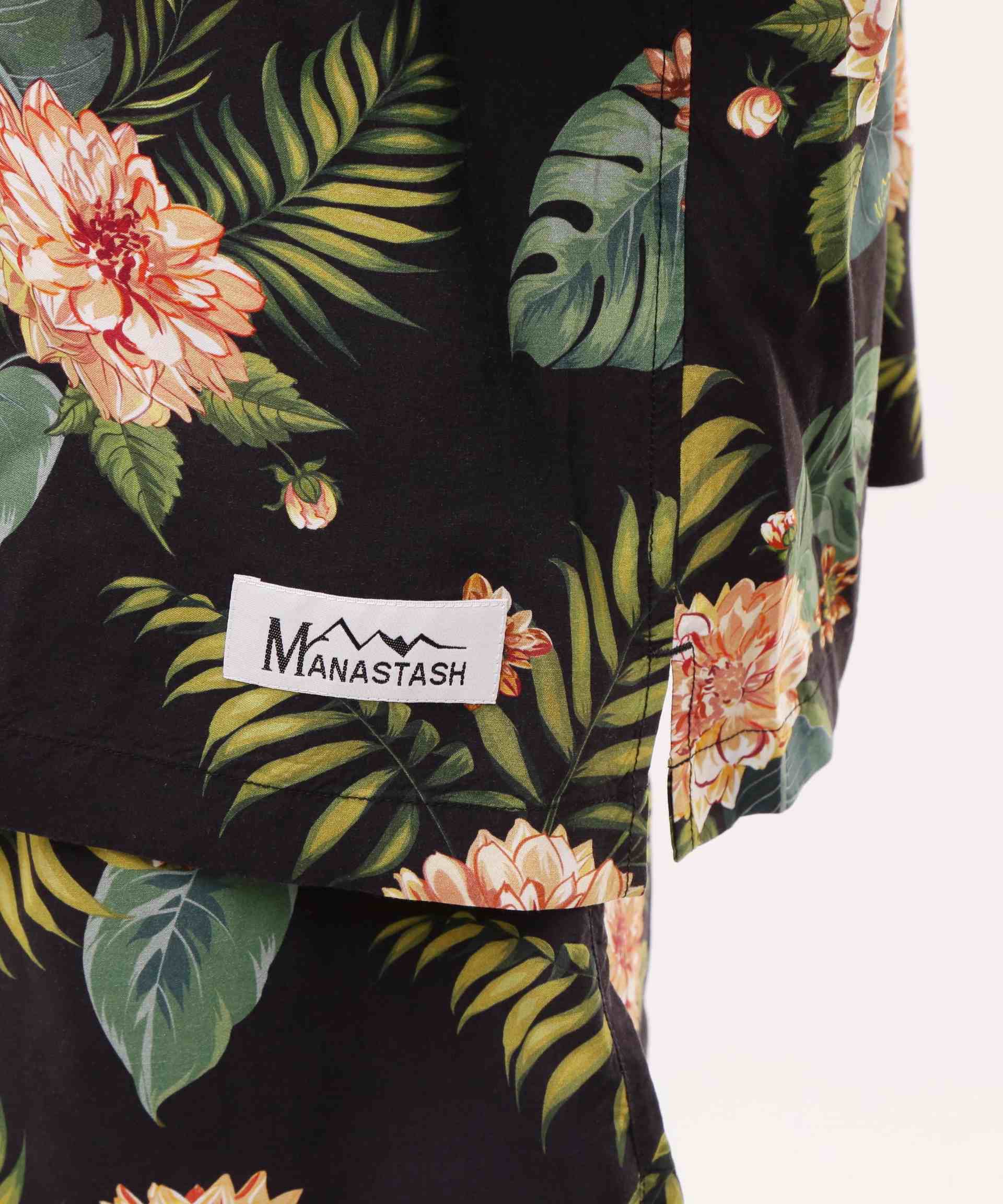 MANASTASH/マナスタッシュ/MANALOHA SHI>TS/マナロハシャツ ネイビー