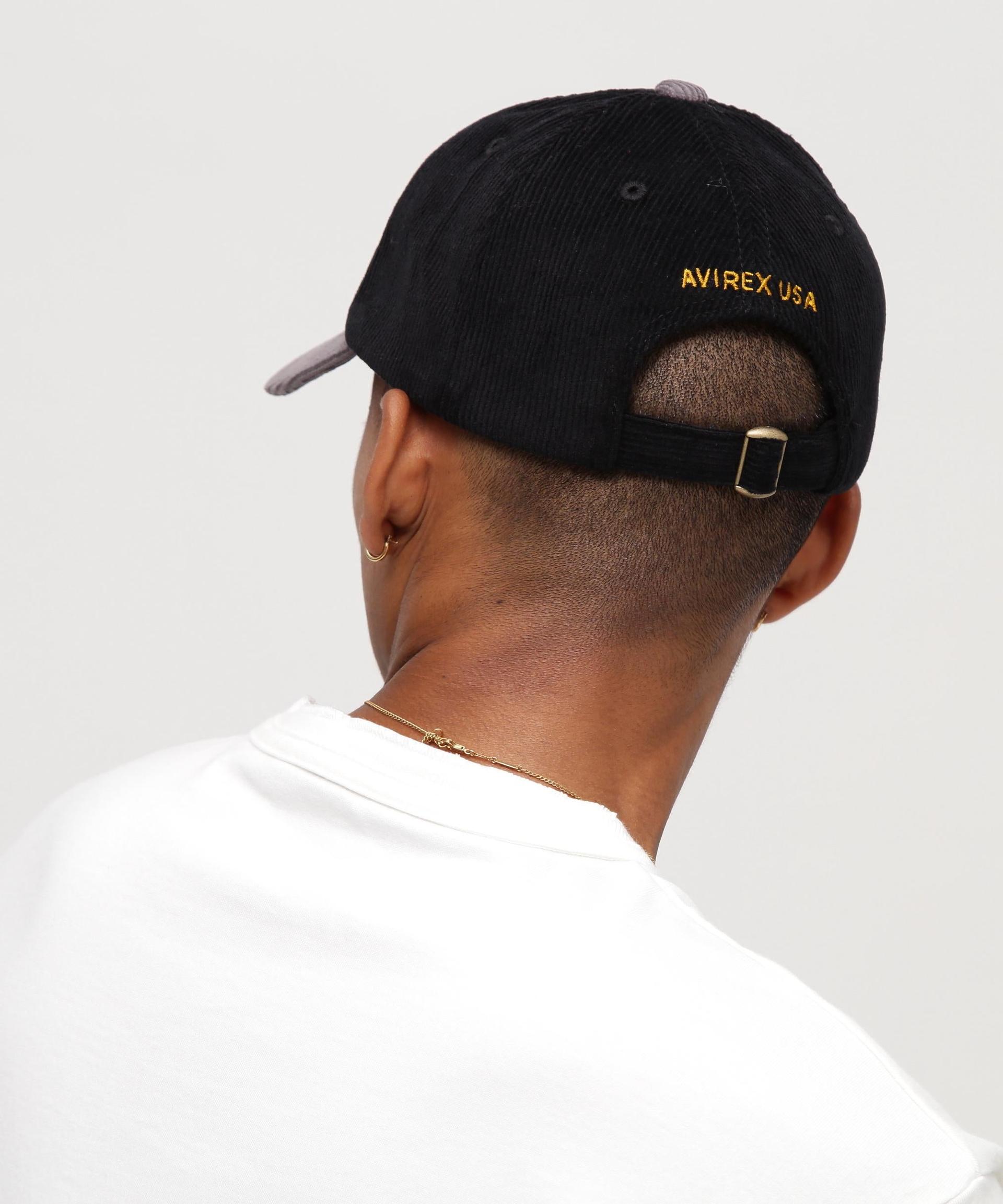 AUTHENTIC EAGLEMOTIF WAPPEN CORDUROYLAW CAP ブラック