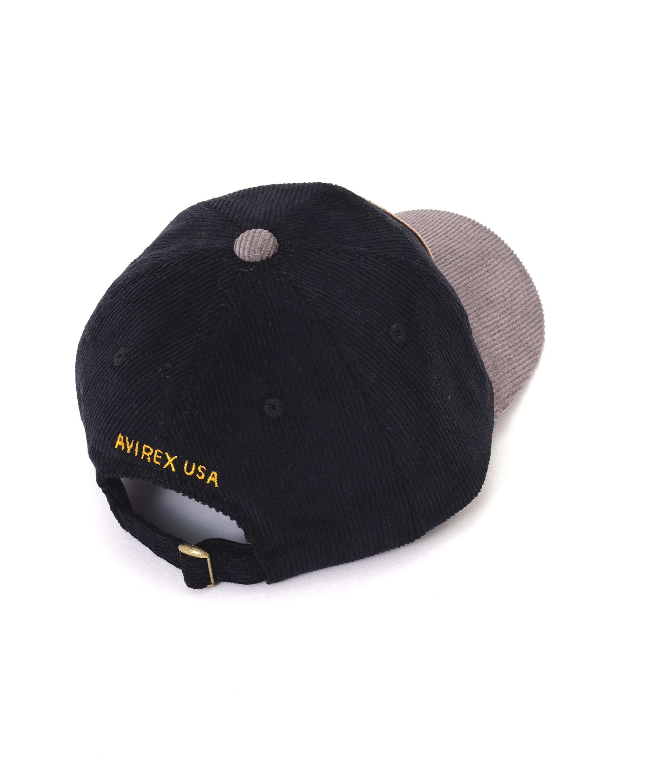 AUTHENTIC EAGLEMOTIF WAPPEN CORDUROYLAW CAP ブラック