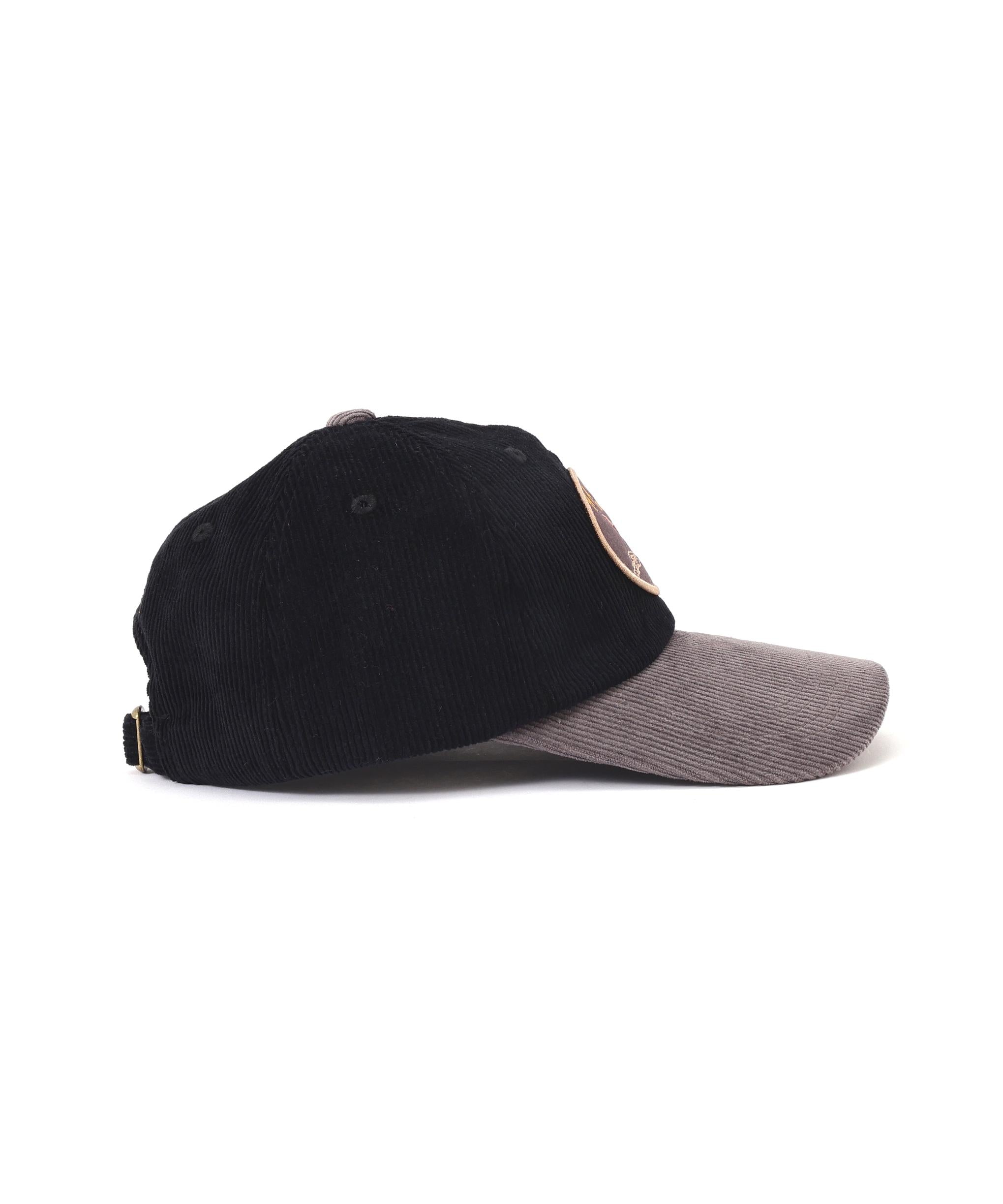 AUTHENTIC EAGLEMOTIF WAPPEN CORDUROYLAW CAP ブラック