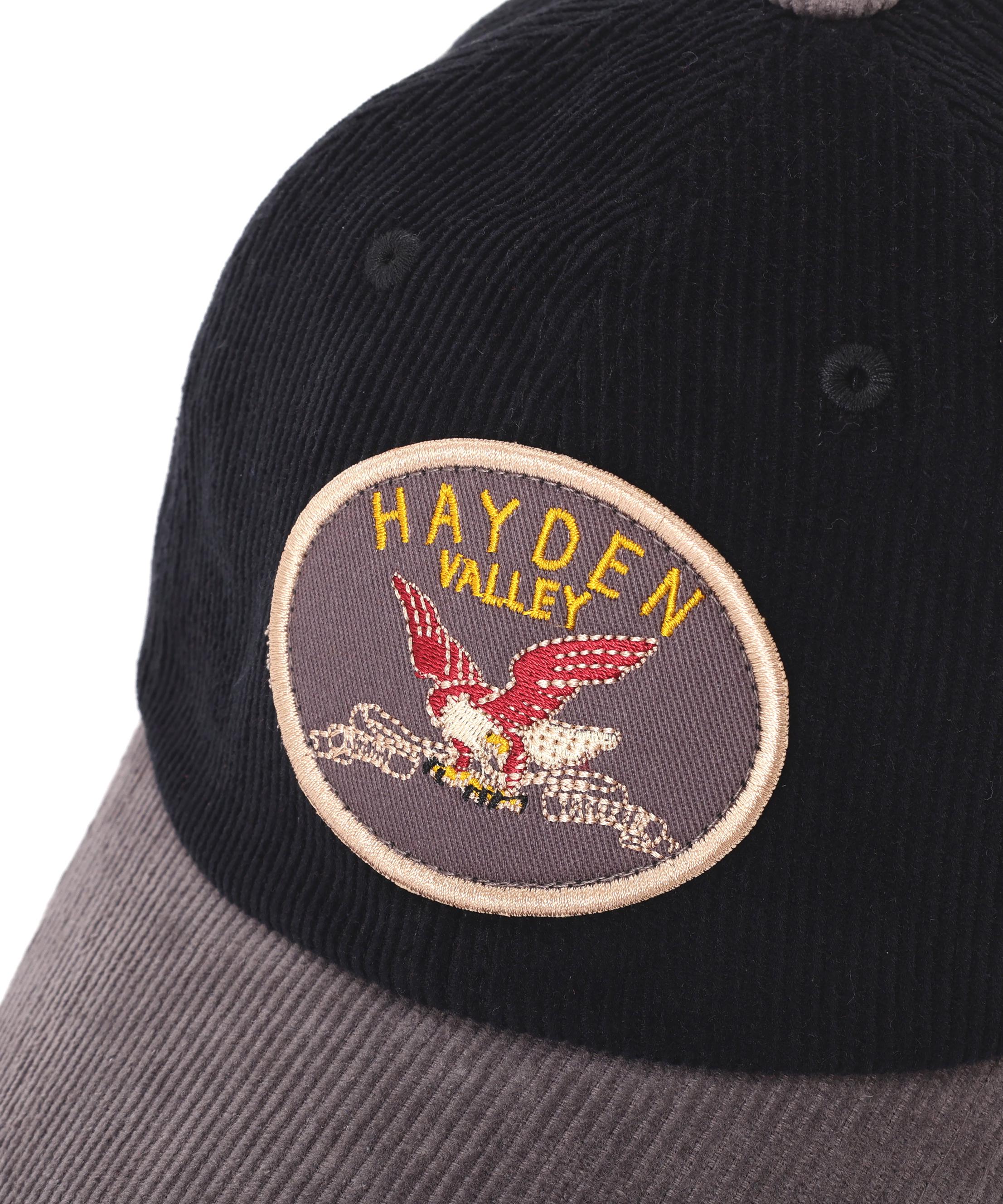 AUTHENTIC EAGLEMOTIF WAPPEN CORDUROYLAW CAP ブラック