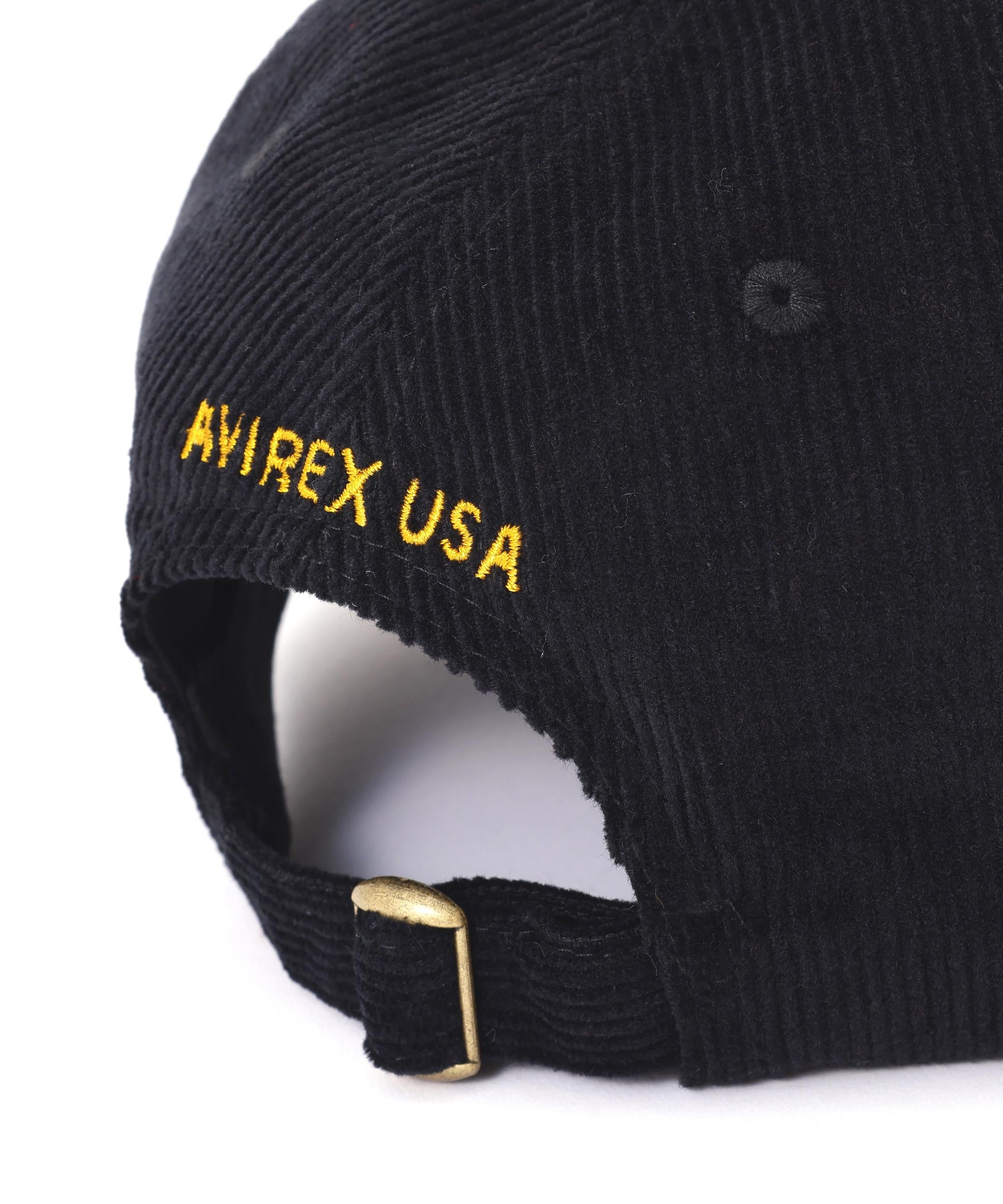 AUTHENTIC EAGLEMOTIF WAPPEN CORDUROYLAW CAP ブラック