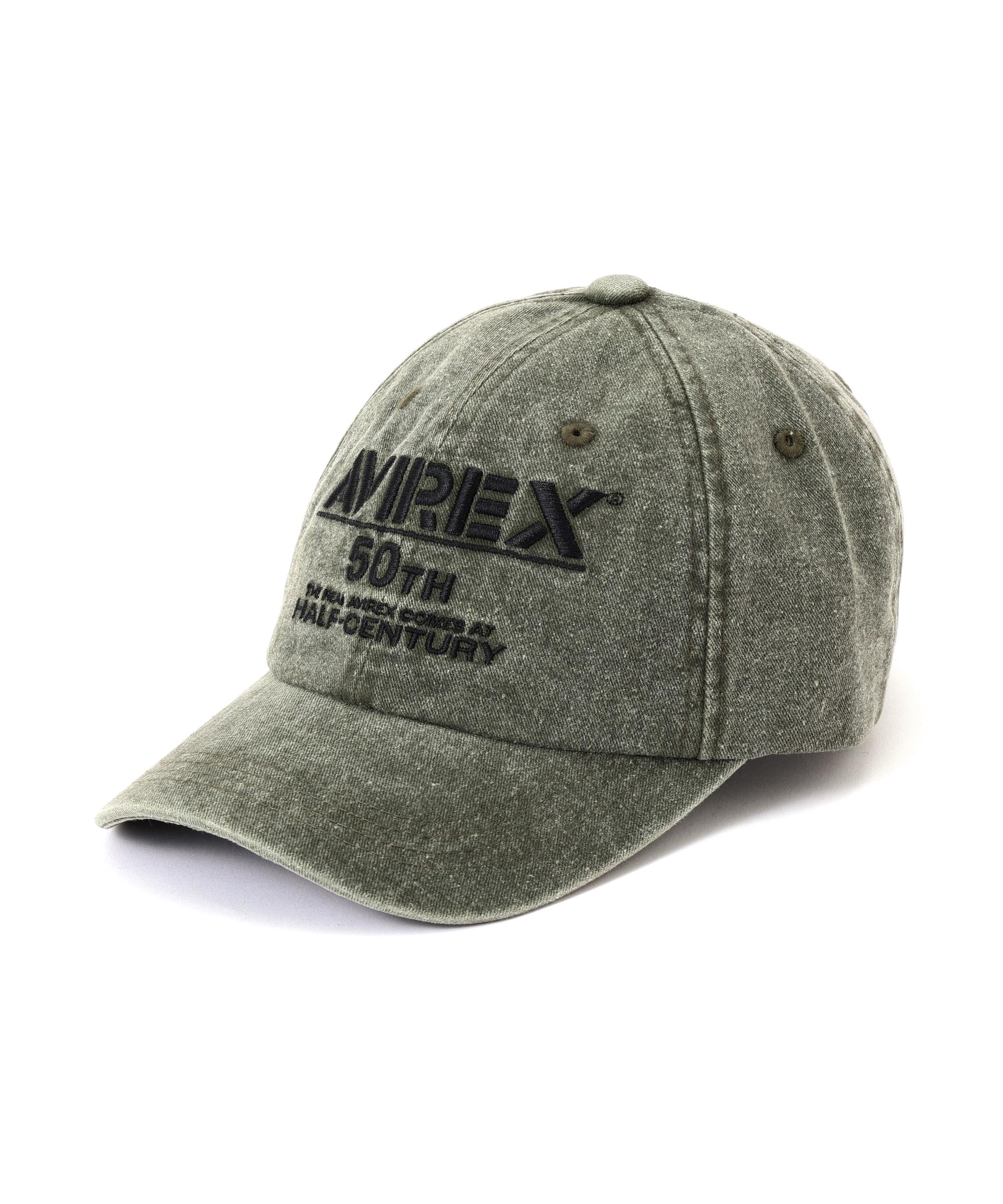 50th ANNIVE>SA>Y LOGO PIGMENT CAP  オリーブ