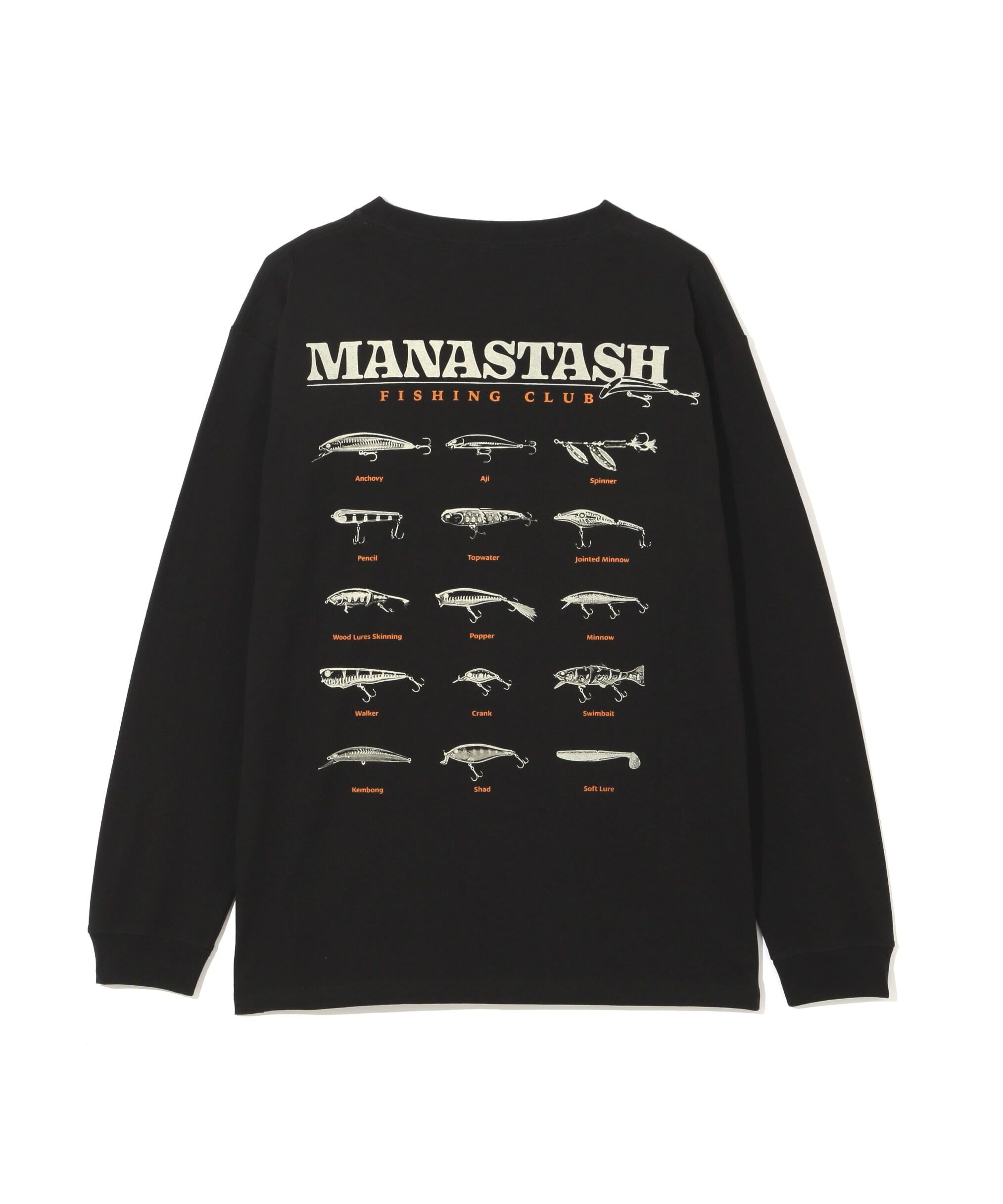 MANASTASH/マナスタッシュ/CiTee L/S TEE LU>E/シティロンT ルアー ブラック
