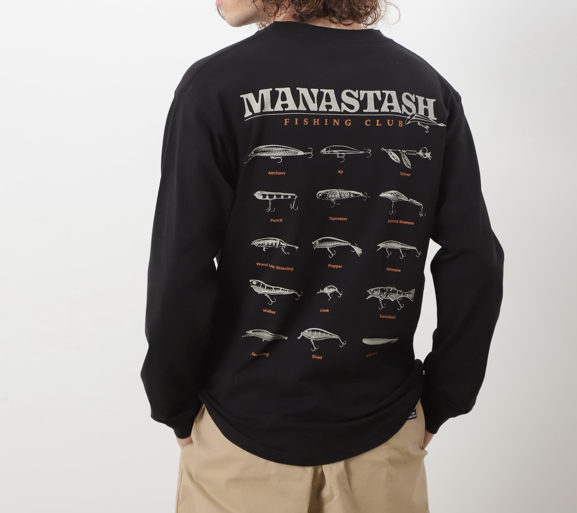MANASTASH/マナスタッシュ/CiTee L/S TEE LU>E/シティロンT ルアー ブラック