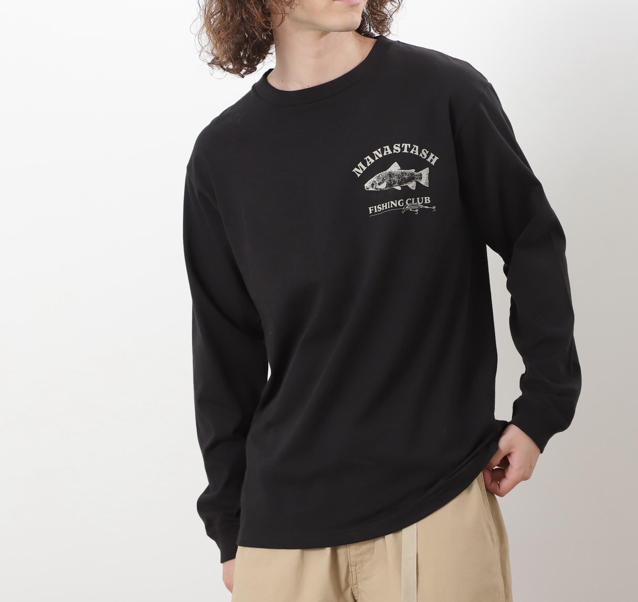 MANASTASH/マナスタッシュ/CiTee L/S TEE LU>E/シティロンT ルアー ブラック