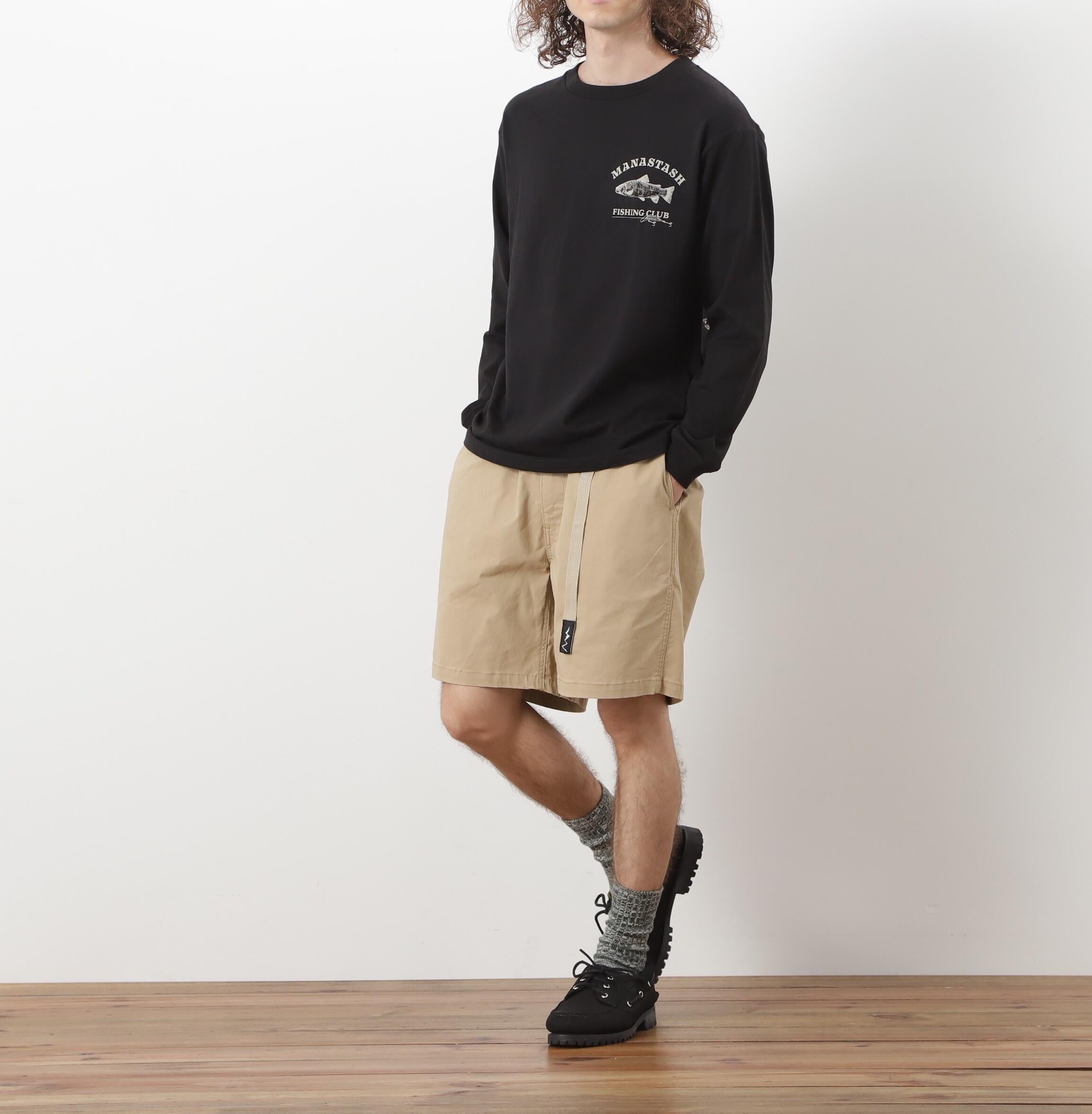 MANASTASH/マナスタッシュ/CiTee L/S TEE LU>E/シティロンT ルアー ブラック