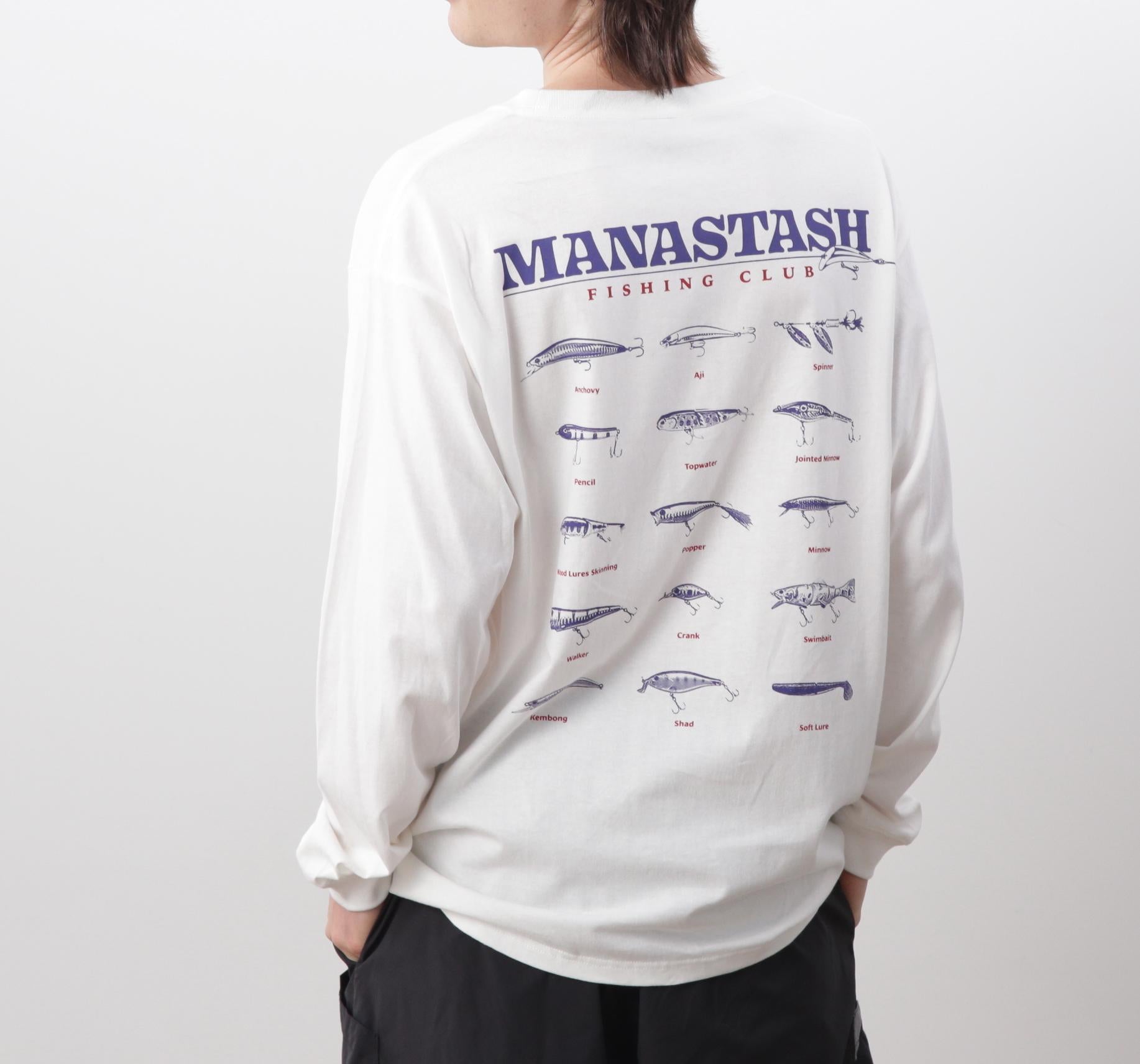 MANASTASH/マナスタッシュ/CiTee L/S TEE LU>E/シティロンT ルアー ホワイト