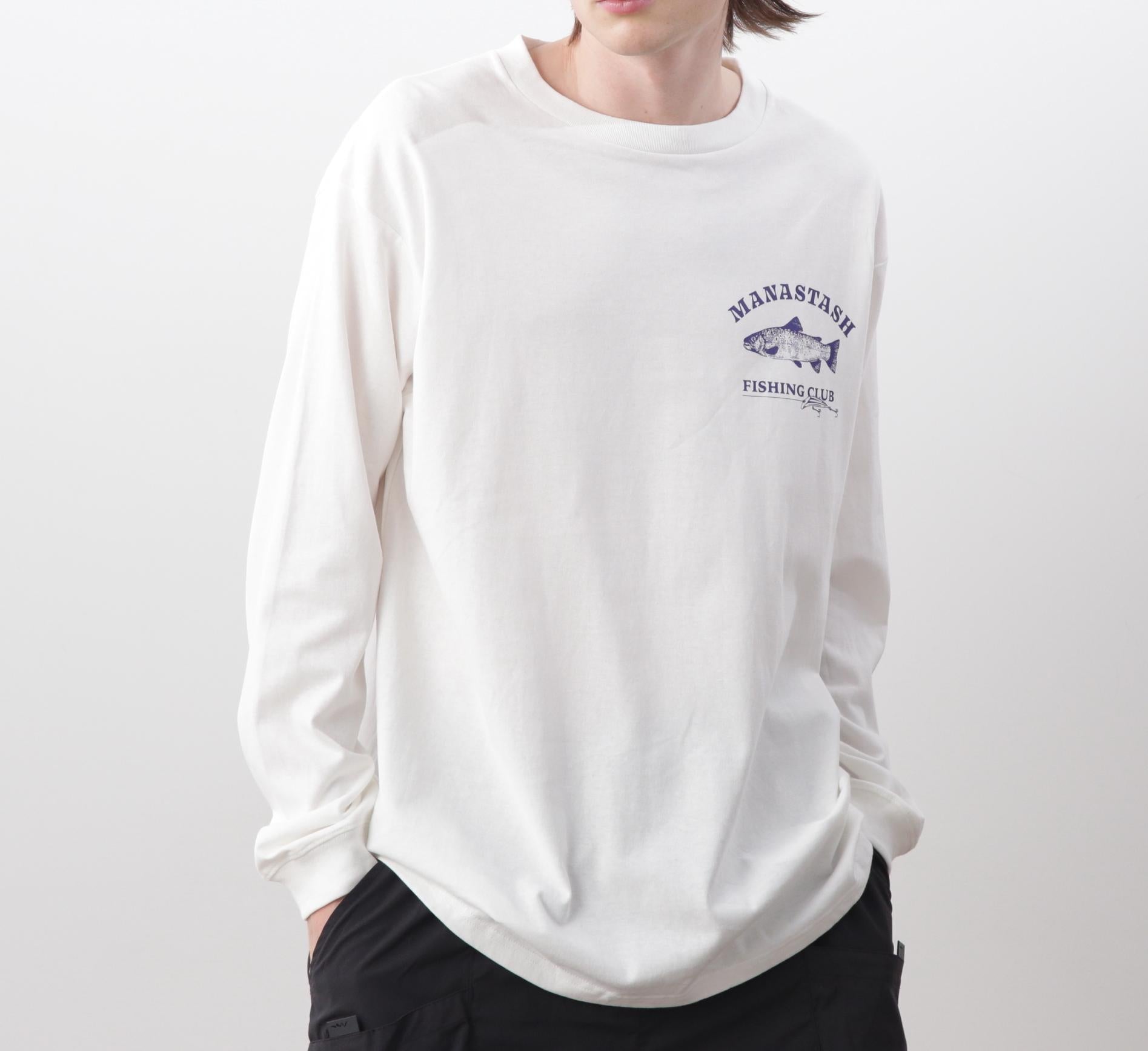 MANASTASH/マナスタッシュ/CiTee L/S TEE LU>E/シティロンT ルアー ホワイト