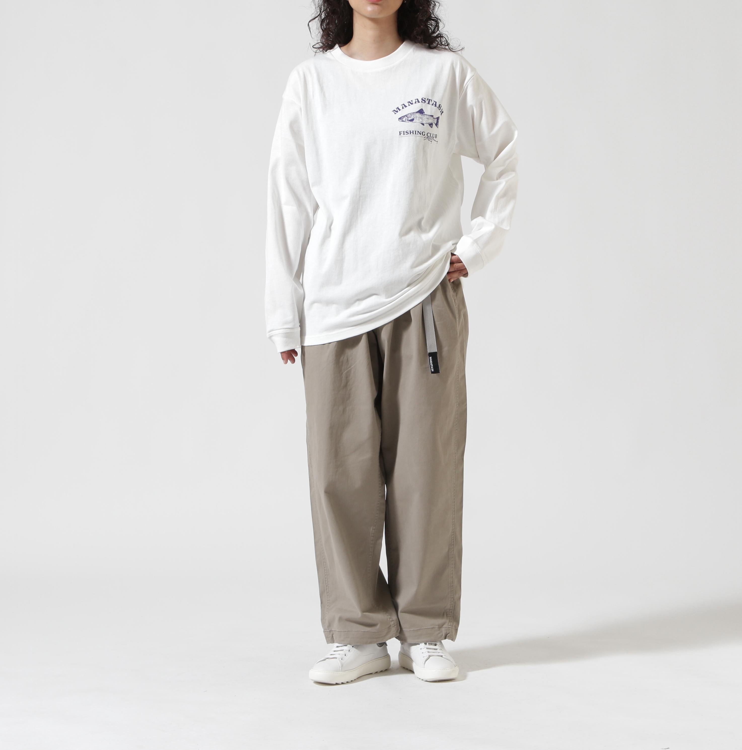 MANASTASH/マナスタッシュ/CiTee L/S TEE LU>E/シティロンT ルアー ホワイト