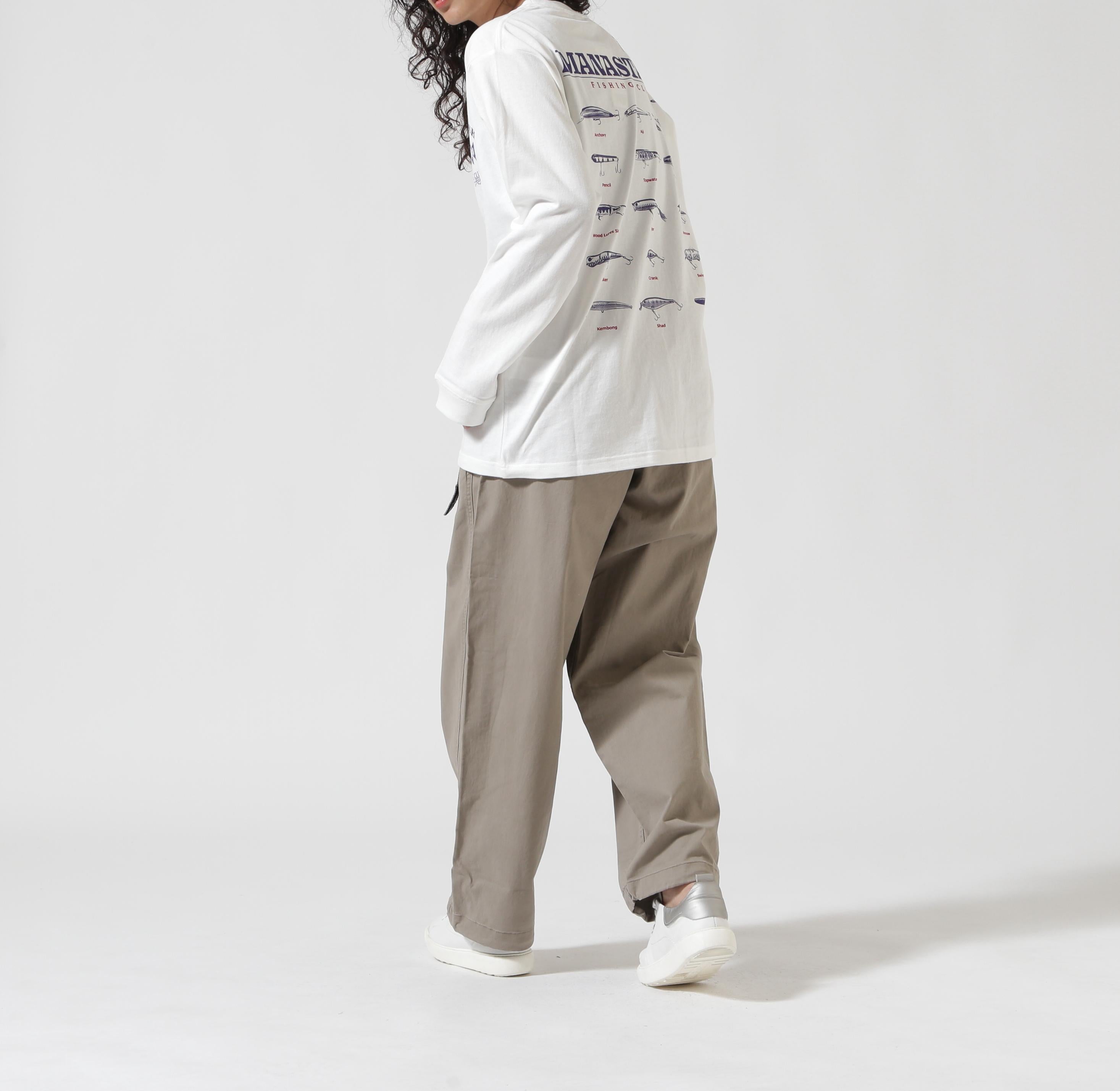 MANASTASH/マナスタッシュ/CiTee L/S TEE LU>E/シティロンT ルアー ホワイト