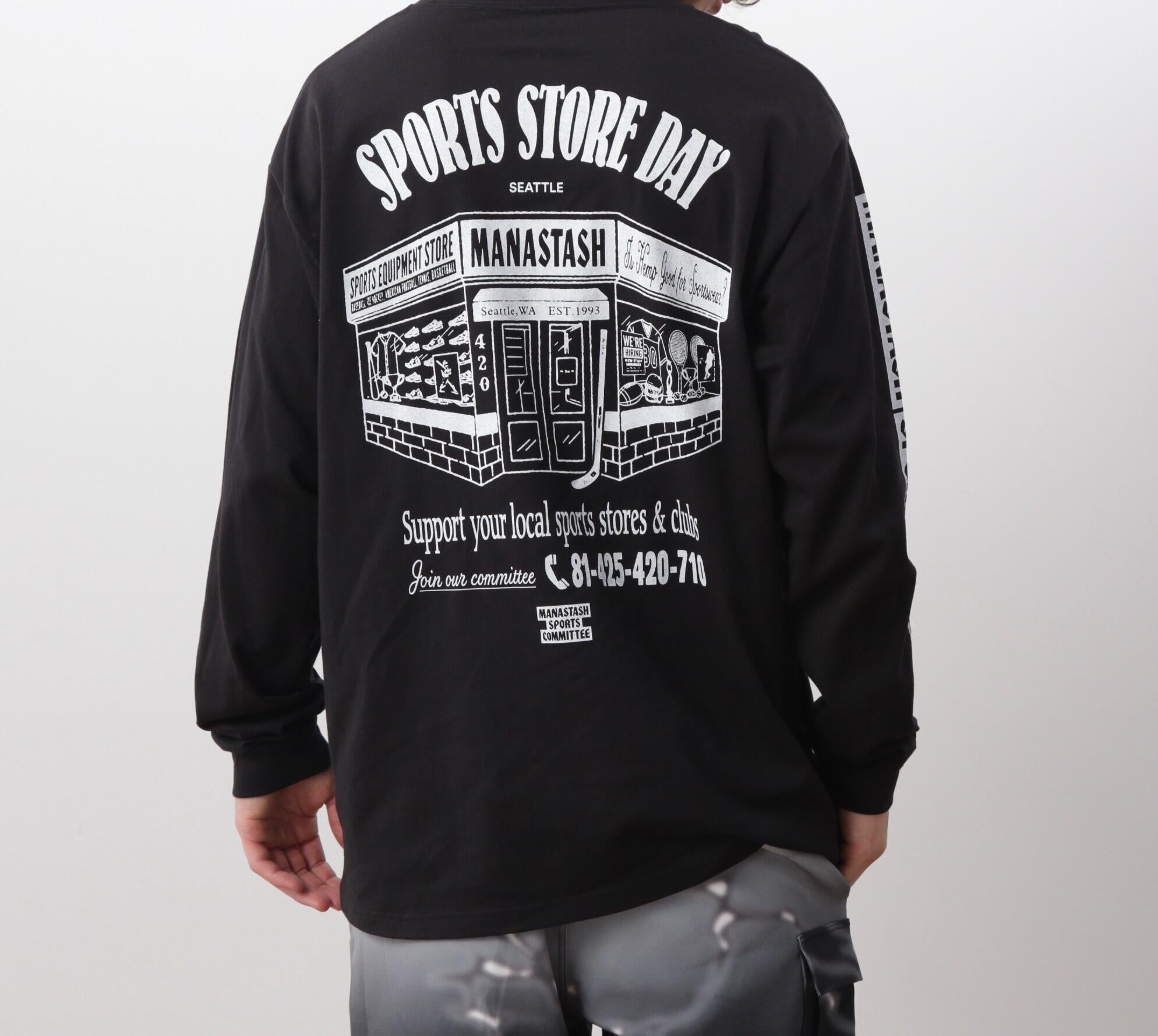 MANASTASH/マナスタッシュ/CiTee L/S TEE SSD /シティ ロンT ブラック