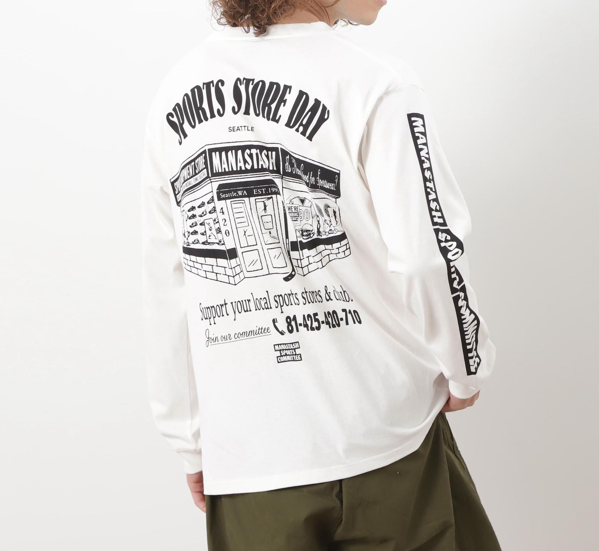 MANASTASH/マナスタッシュ/CiTee L/S TEE SSD /シティ ロンT ホワイト