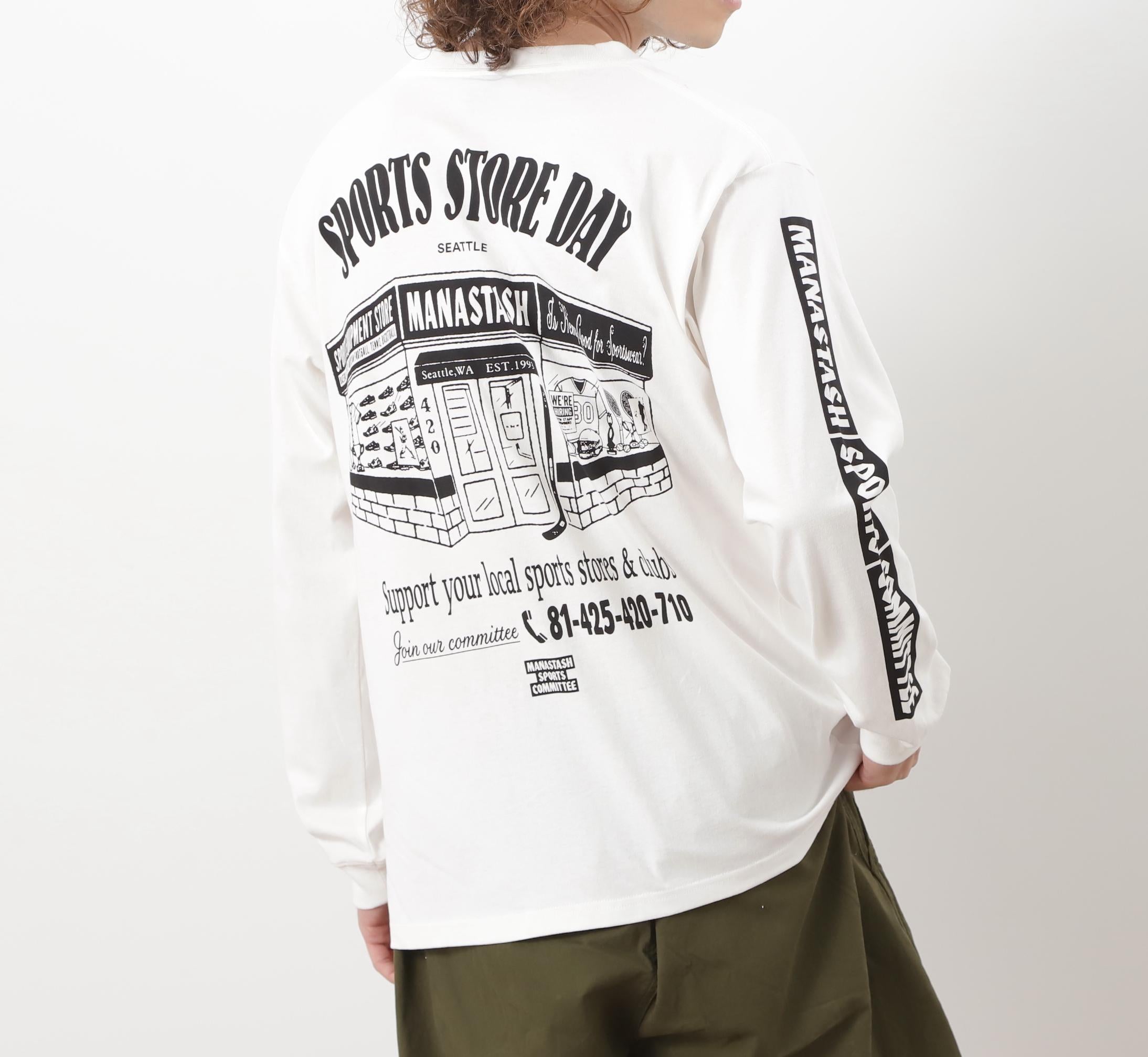 MANASTASH/マナスタッシュ/CiTee L/S TEE SSD /シティ ロンT ホワイト
