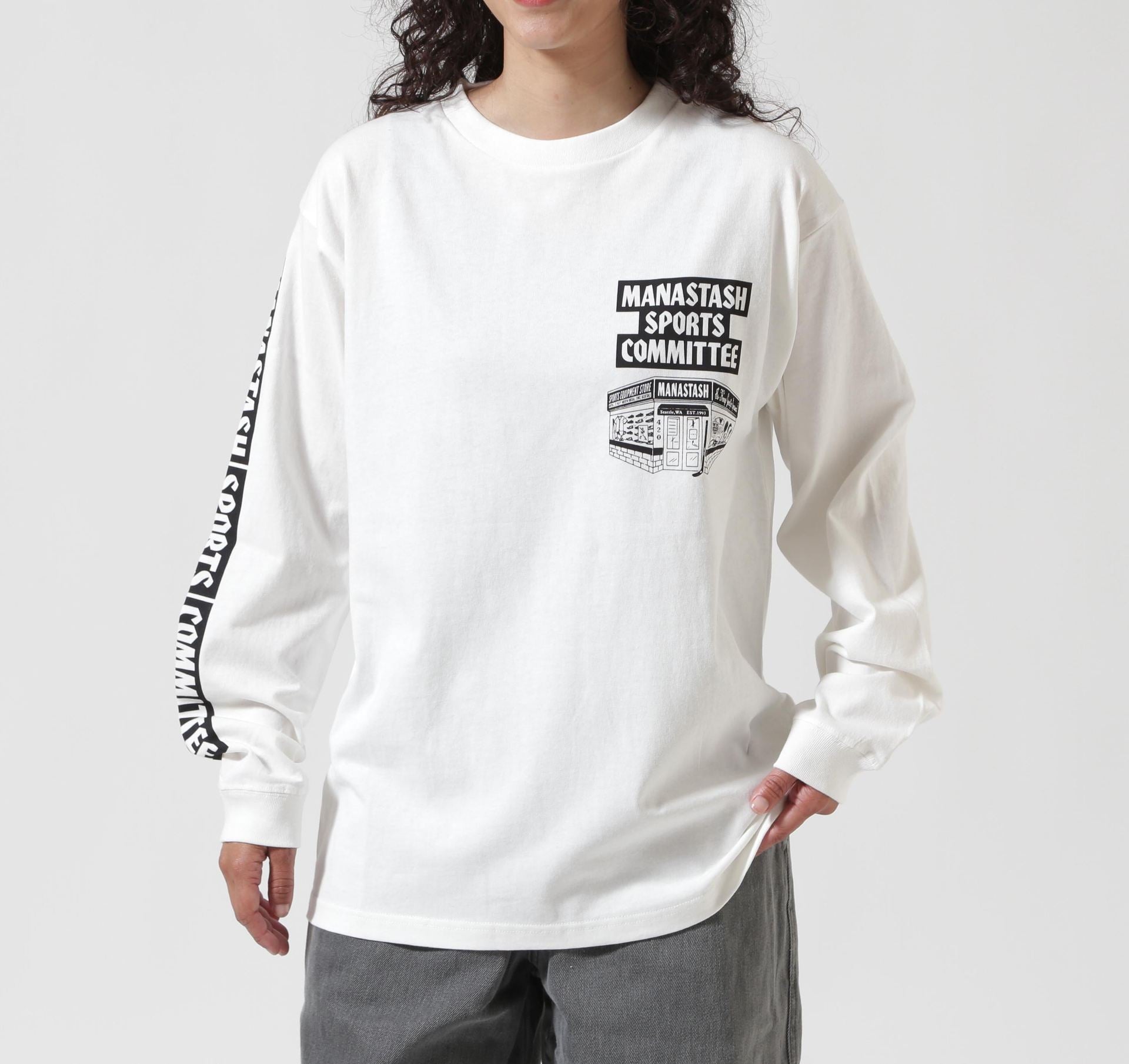 MANASTASH/マナスタッシュ/CiTee L/S TEE SSD /シティ ロンT ホワイト
