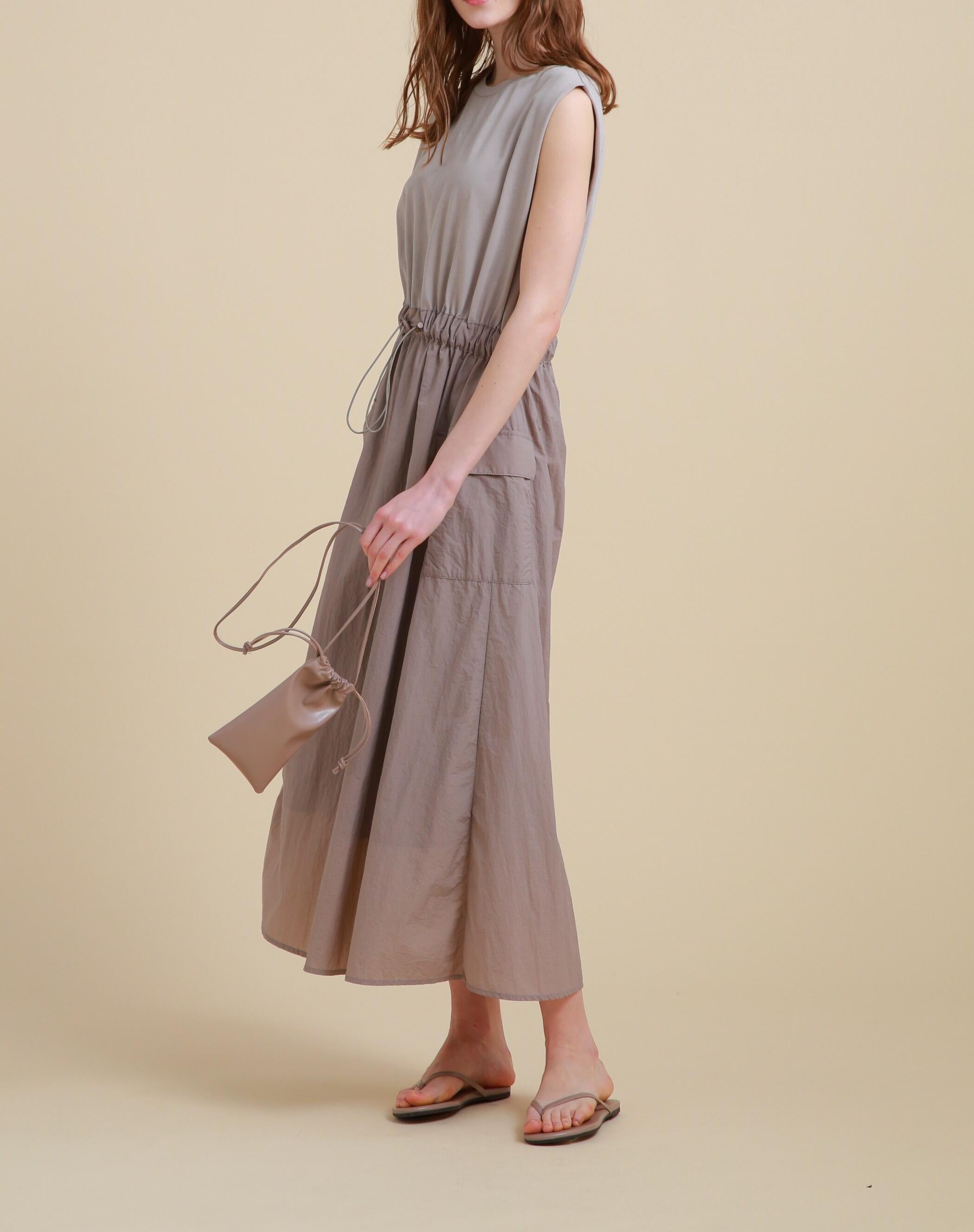 THE HOLIDAY CLOSET]タフタコンビワンピース