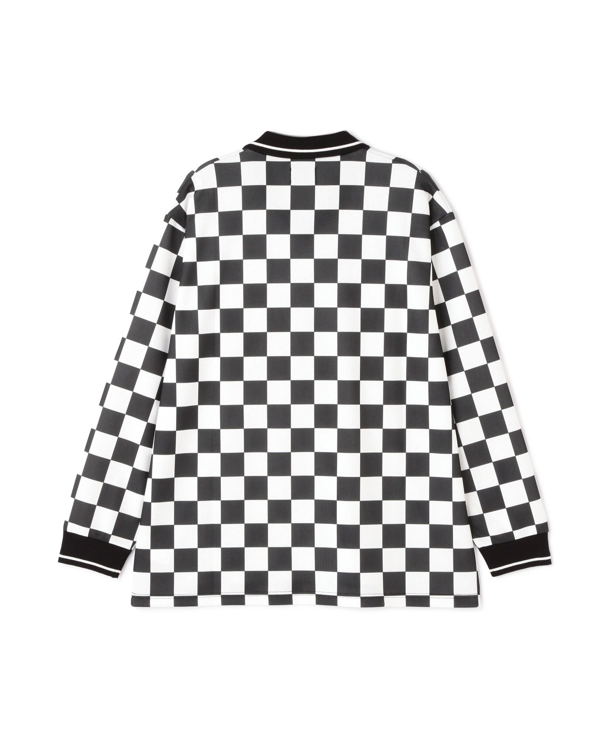 DankeSchon/ダンケシェーン/チェッカーロングスリーブ ゲームシャツ ブラック