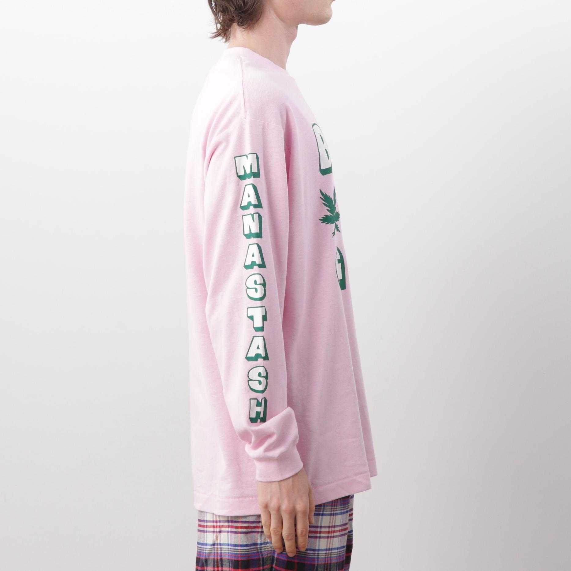 MANASTASH/マナスタッシュ/HEMP L/S TEE RINGO ピンク