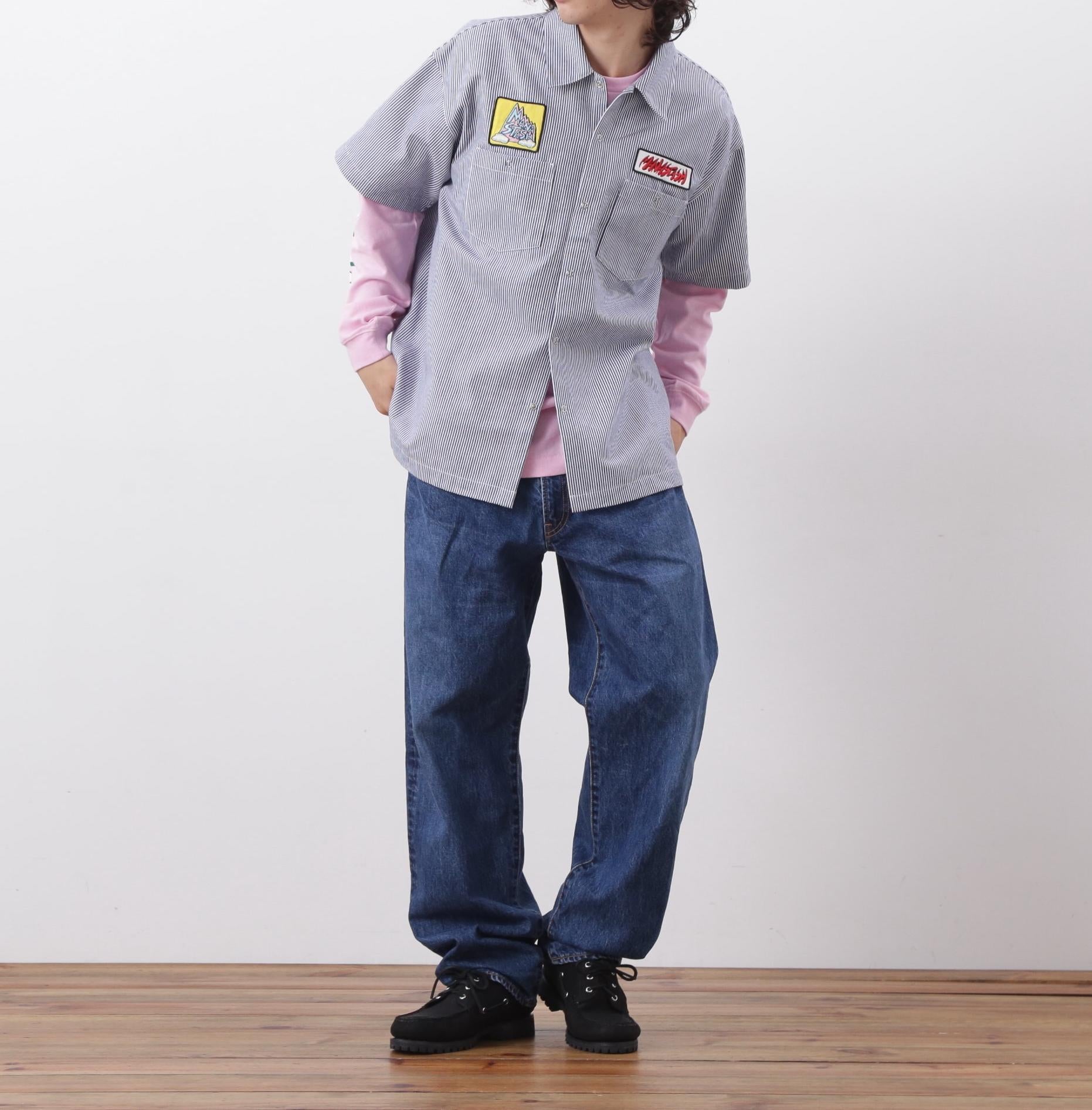 MANASTASH/マナスタッシュ/HEMP L/S TEE RINGO ピンク