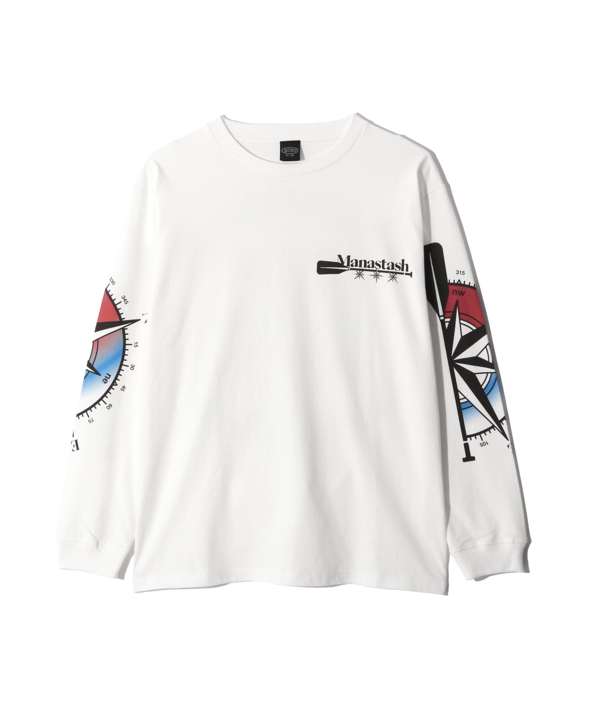 MANASTASH/マナスタッシュ/PUMICE L/S TEE MCC ホワイト