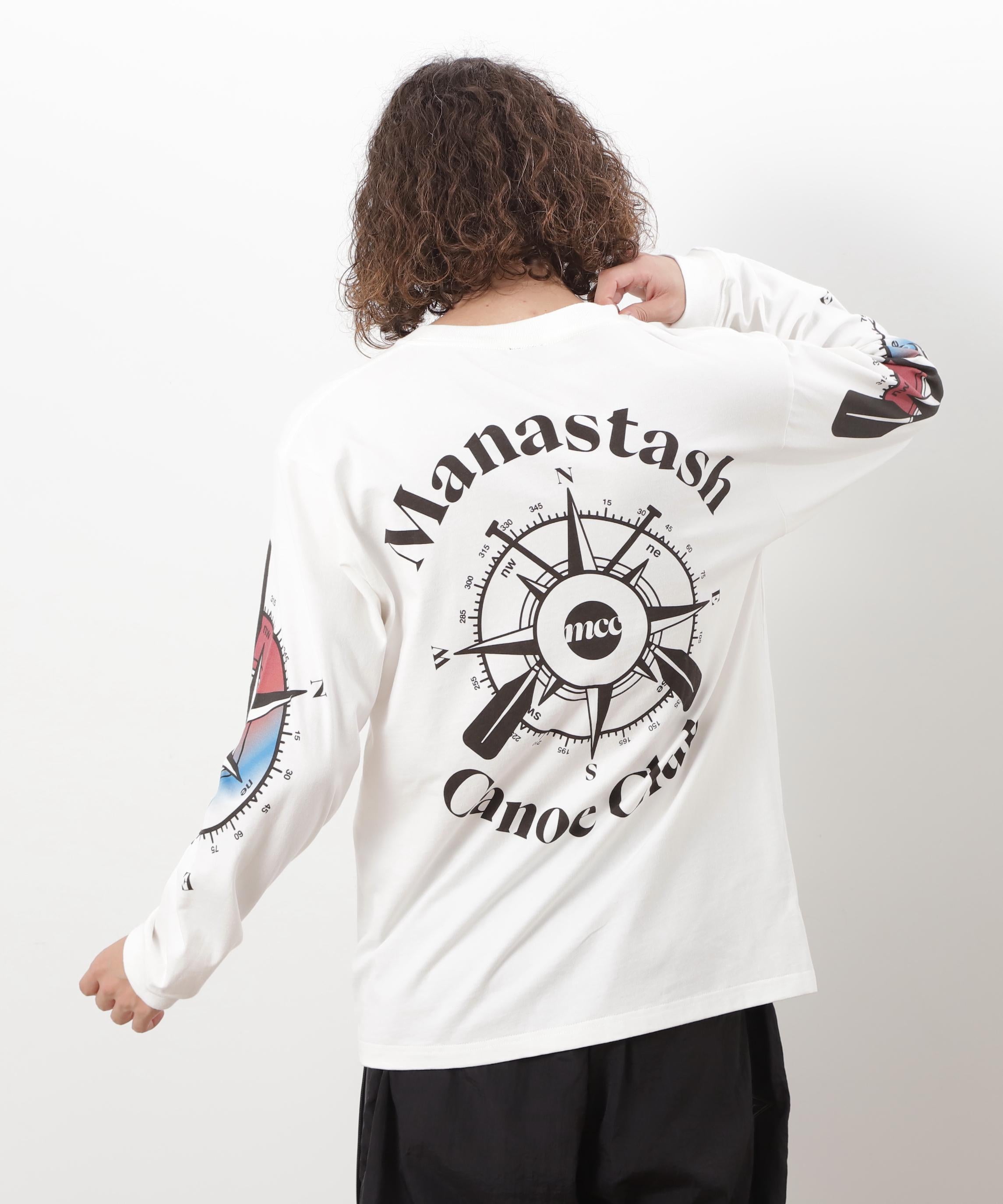 MANASTASH/マナスタッシュ/PUMICE L/S TEE MCC ホワイト