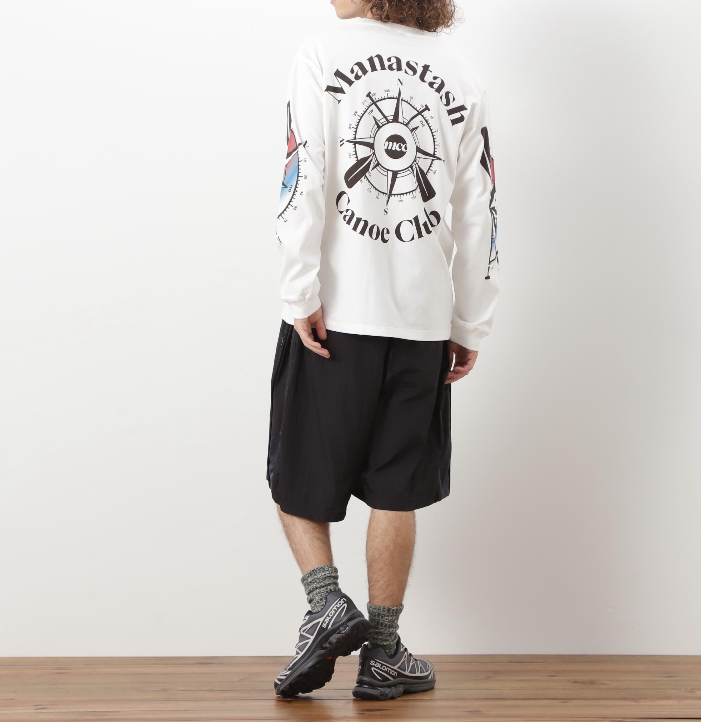 MANASTASH/マナスタッシュ/PUMICE L/S TEE MCC ホワイト