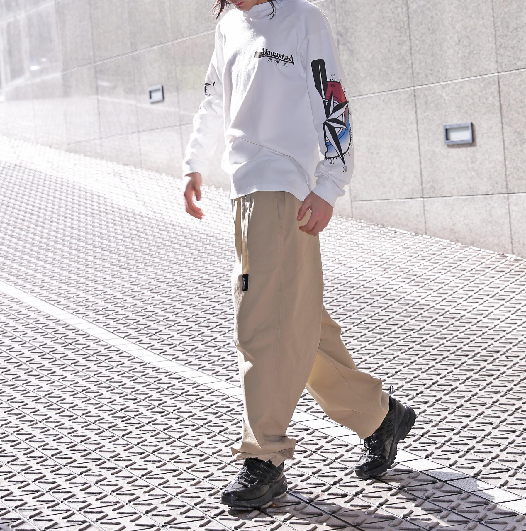 MANASTASH/マナスタッシュ/PUMICE L/S TEE MCC ホワイト