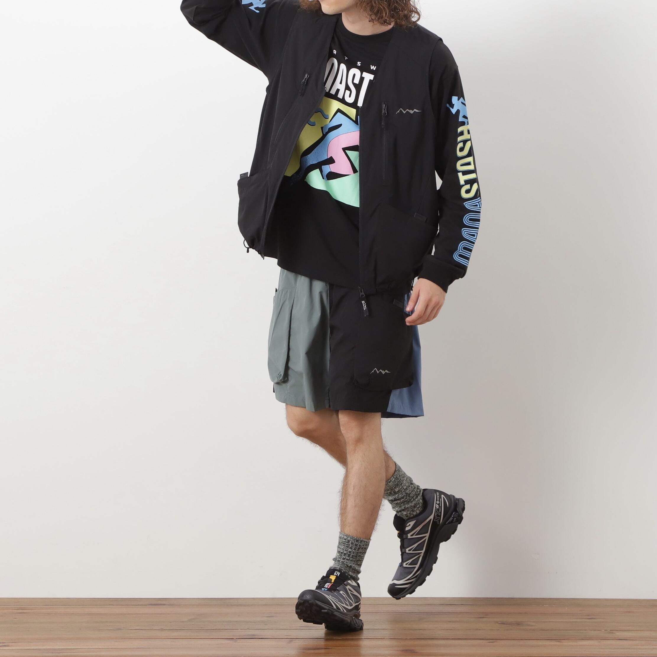 MANASTASH/マナスタッシュ/>E:CTN L/S TEE T&F ブラック