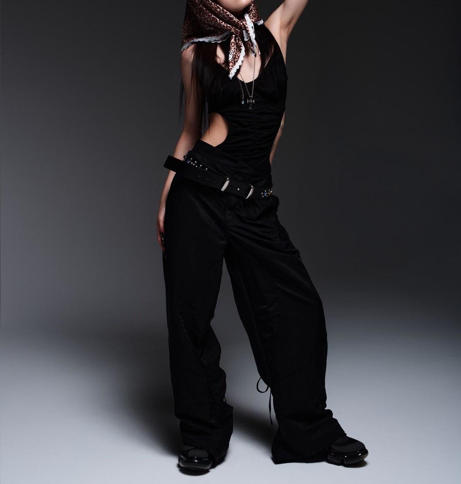MITSUKI/ミツキ/WAIST V MILITARY PANTS ブラック