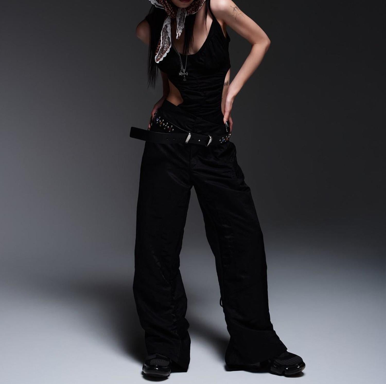 MITSUKI/ミツキ/WAIST V MILITARY PANTS ブラック