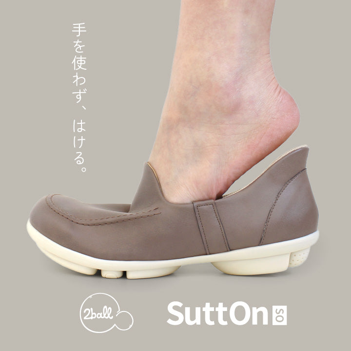ツヴォル 2ball SuttOn スリッポンシューズ （グレー） グレー