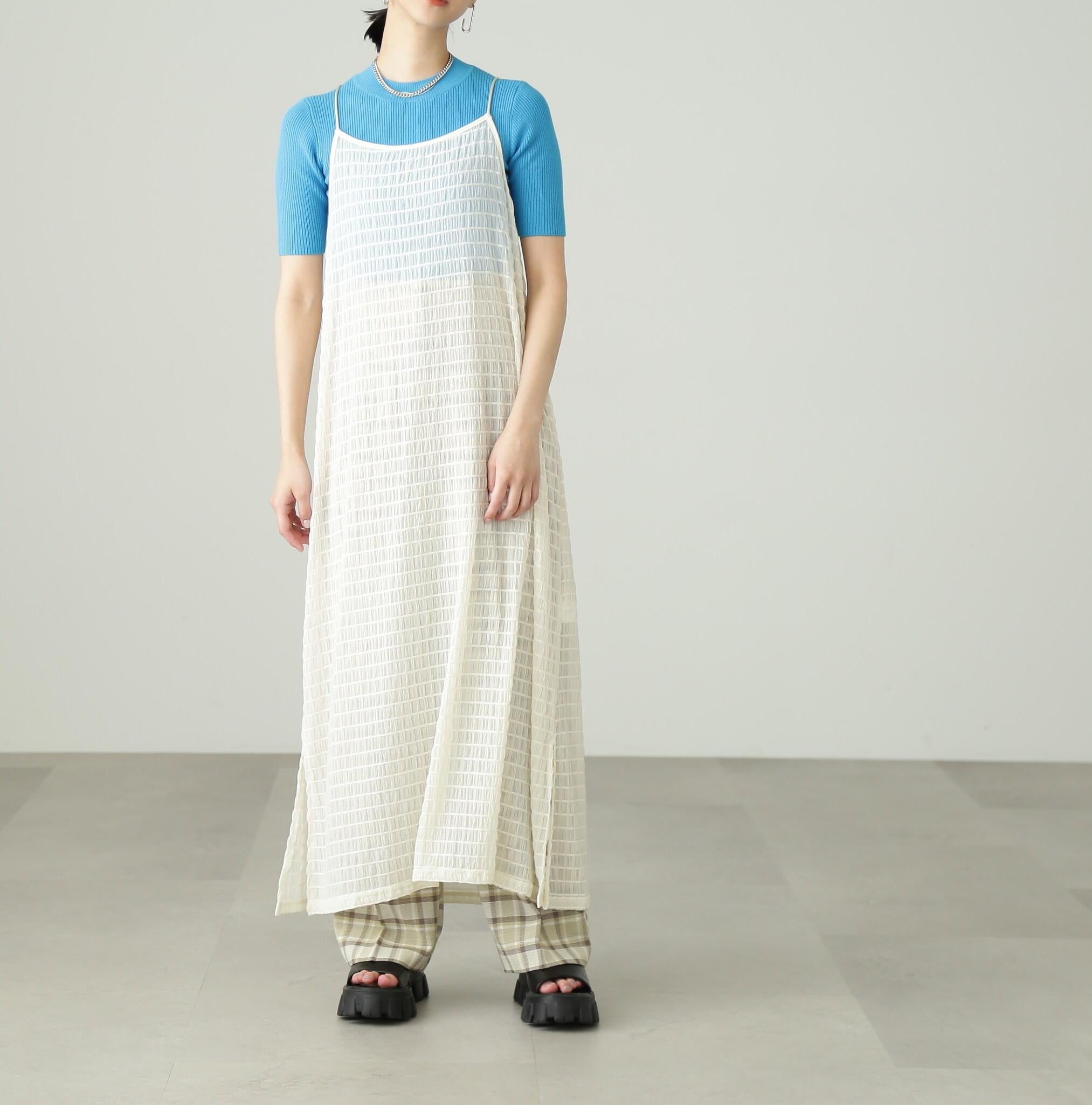 シャーリングシアーキャミワンピース オフ