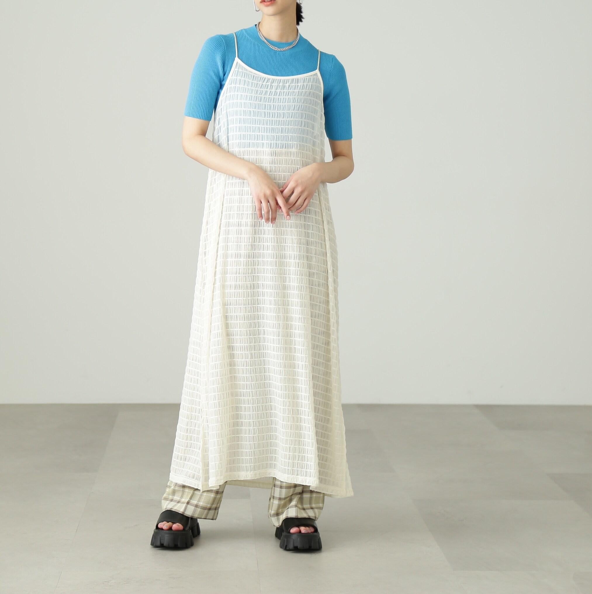 シャーリングシアーキャミワンピース オフ
