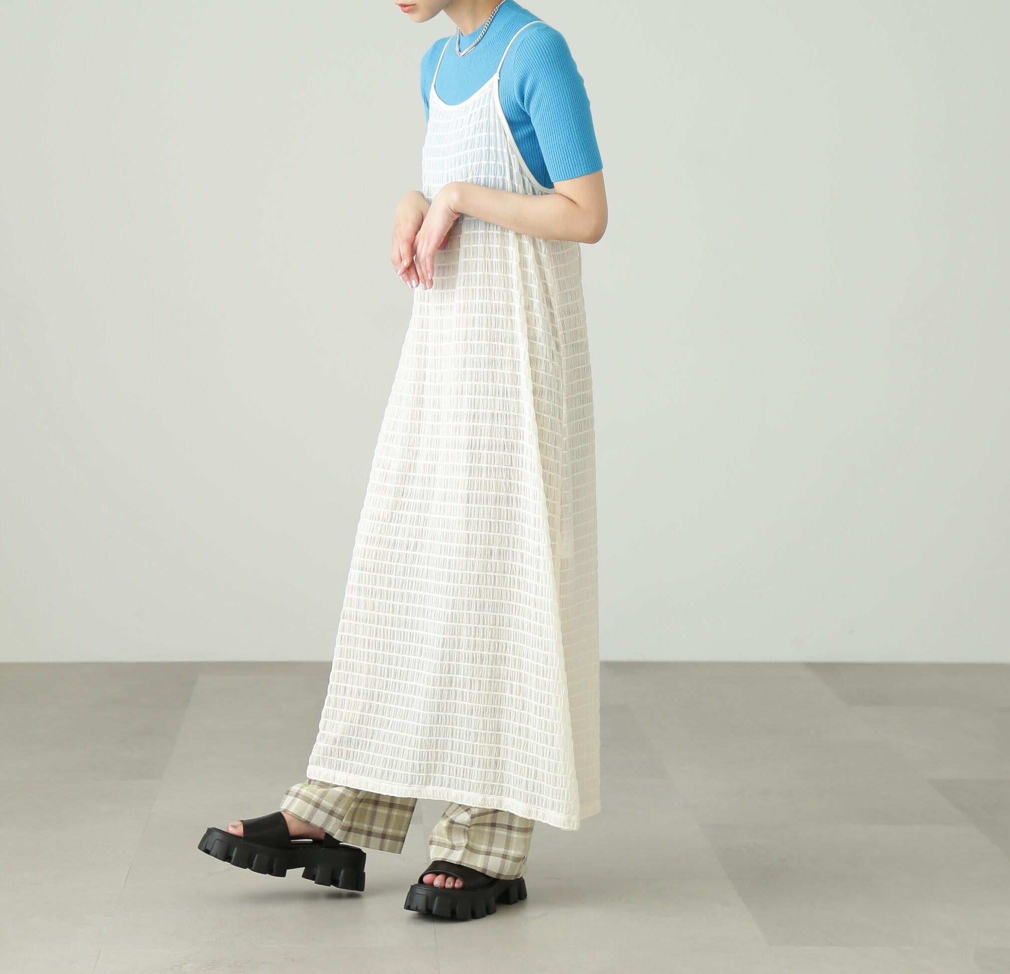 シャーリングシアーキャミワンピース オフ