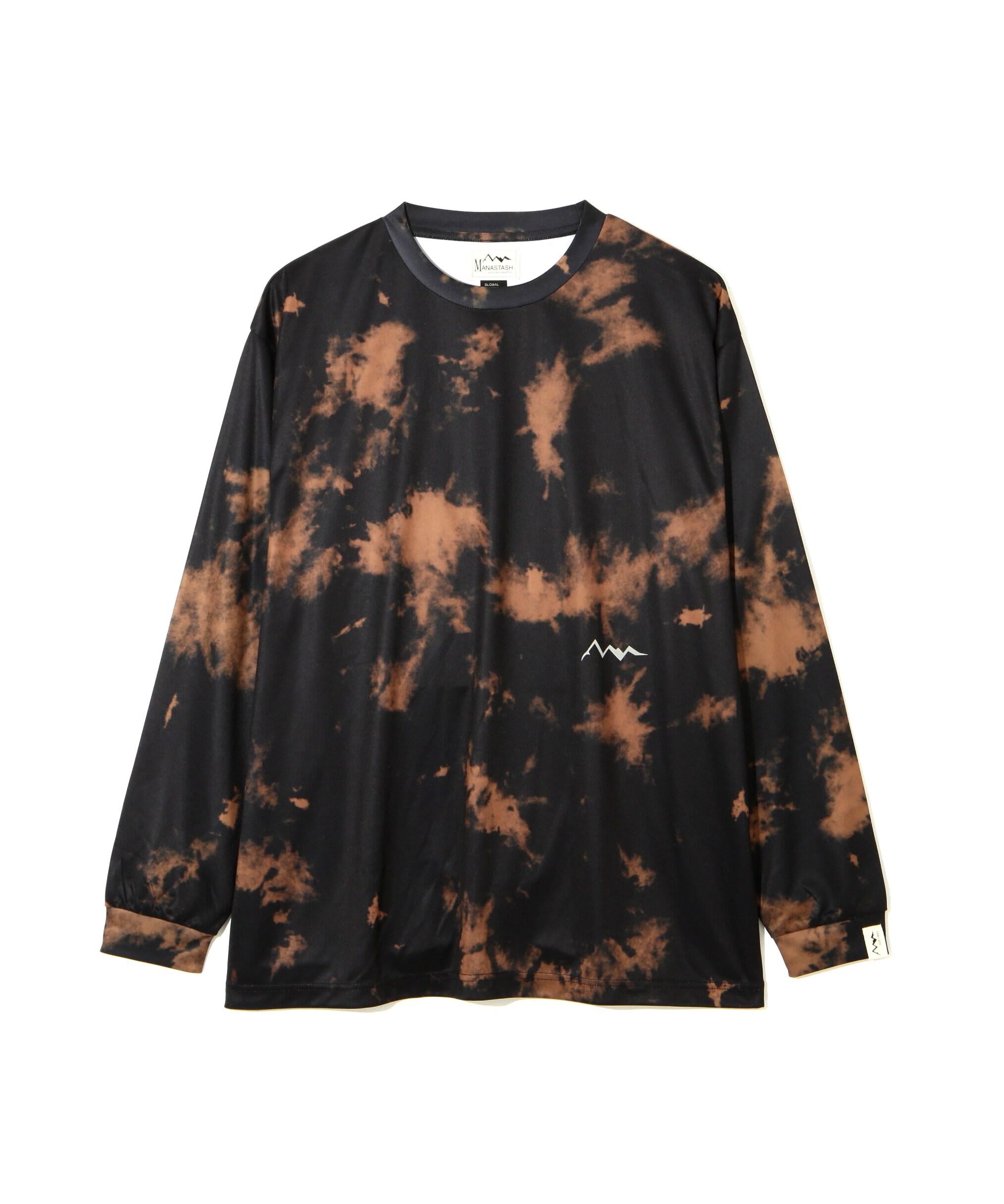 MANASTASH/マナスタッシュ/TIE DYE L/S TOP ブラック