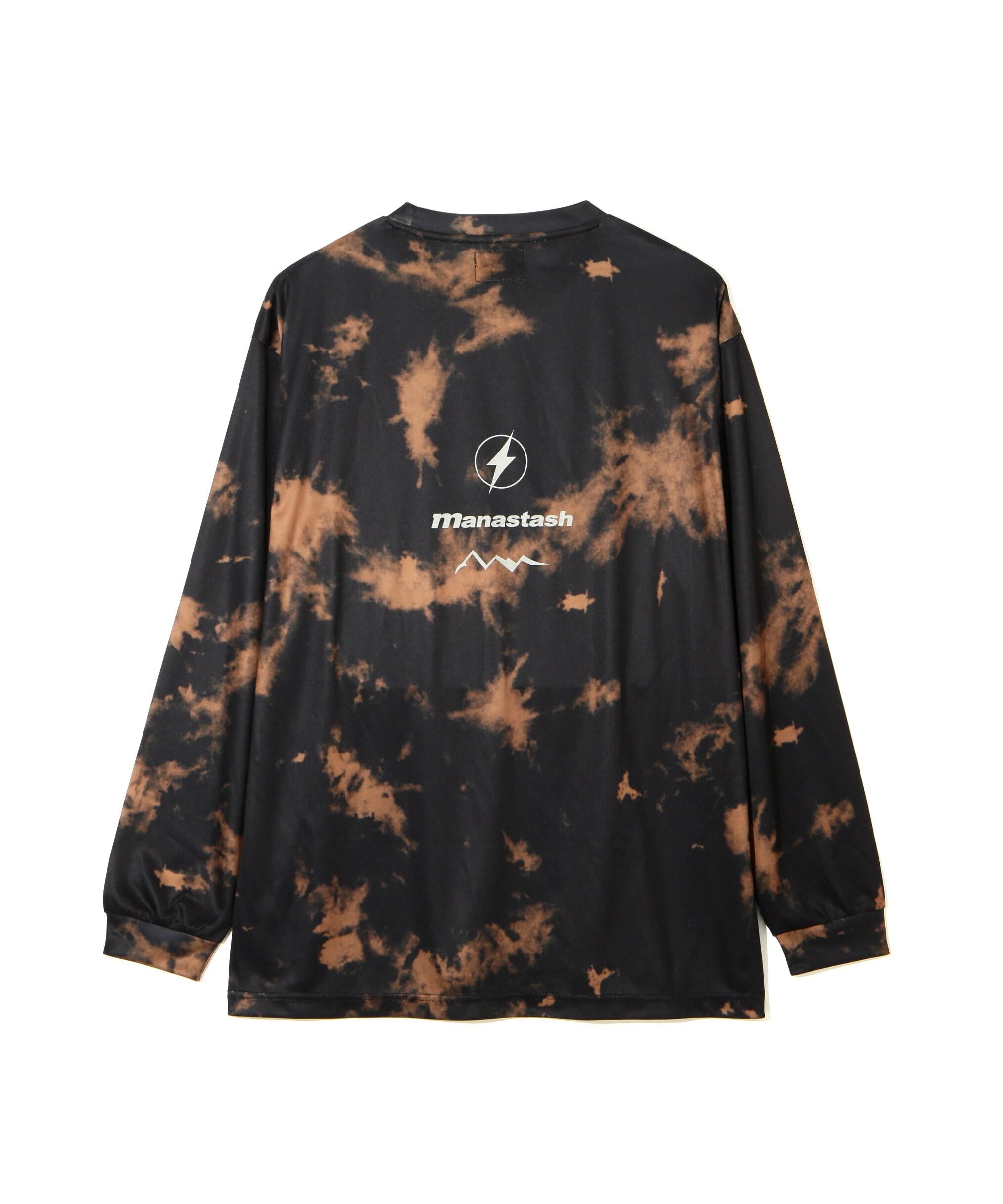 MANASTASH/マナスタッシュ/TIE DYE L/S TOP ブラック