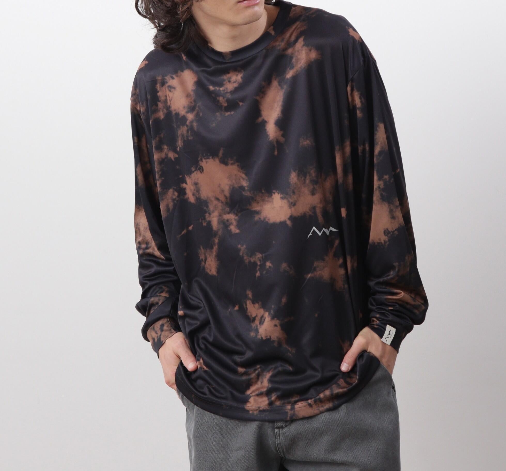 MANASTASH/マナスタッシュ/TIE DYE L/S TOP ブラック