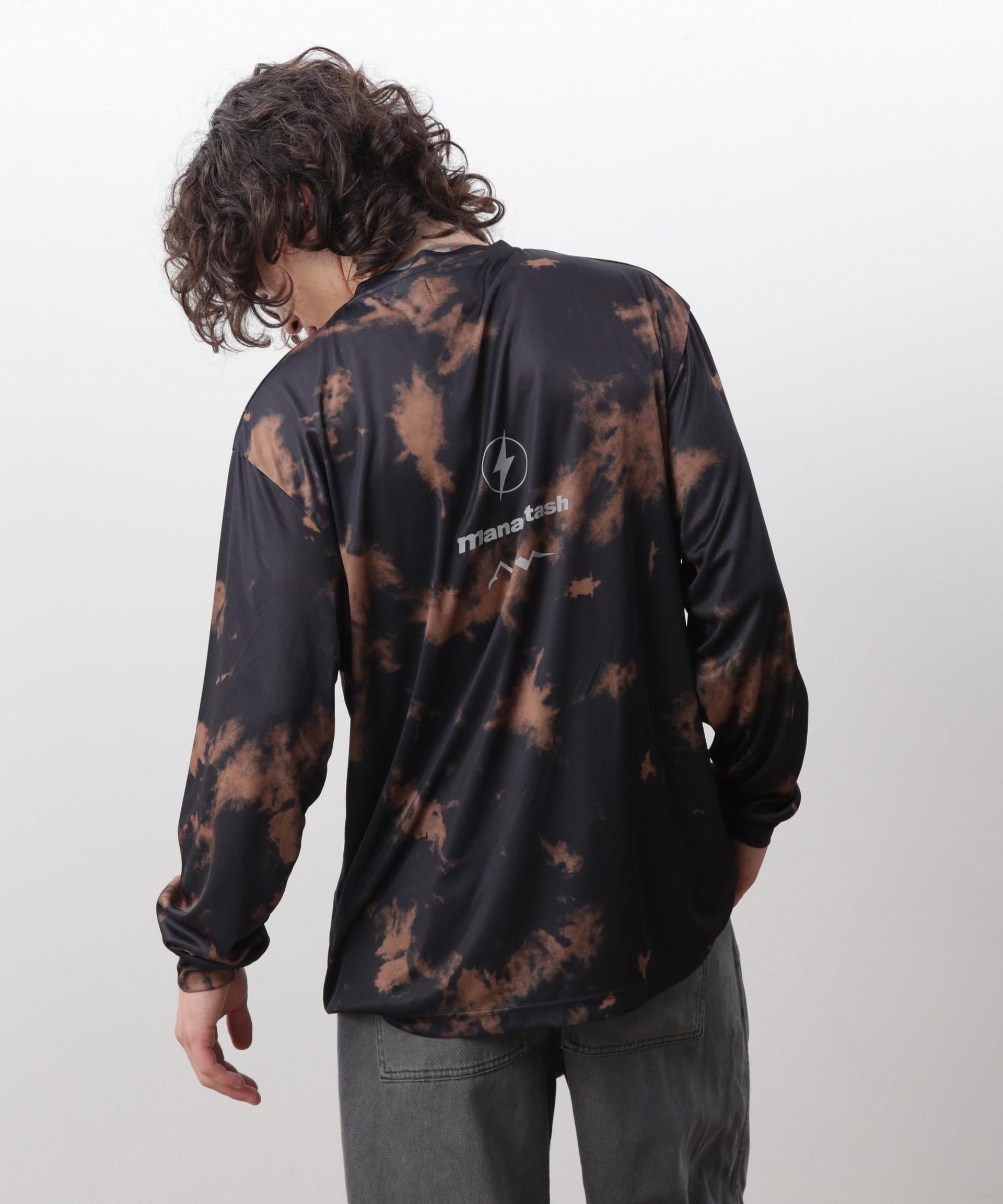 MANASTASH/マナスタッシュ/TIE DYE L/S TOP ブラック